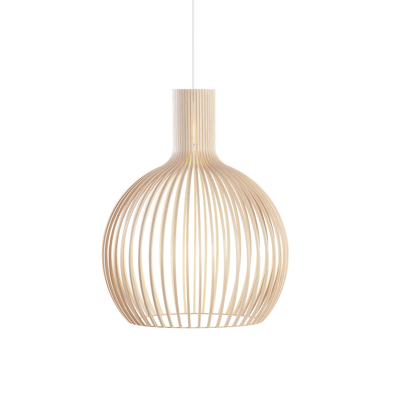 Cage Sculptural Birch Open-Frame Pendant Lamp - Letslighting
