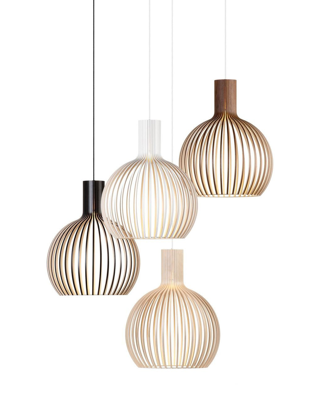 Cage Sculptural Birch Open-Frame Pendant Lamp - Letslighting