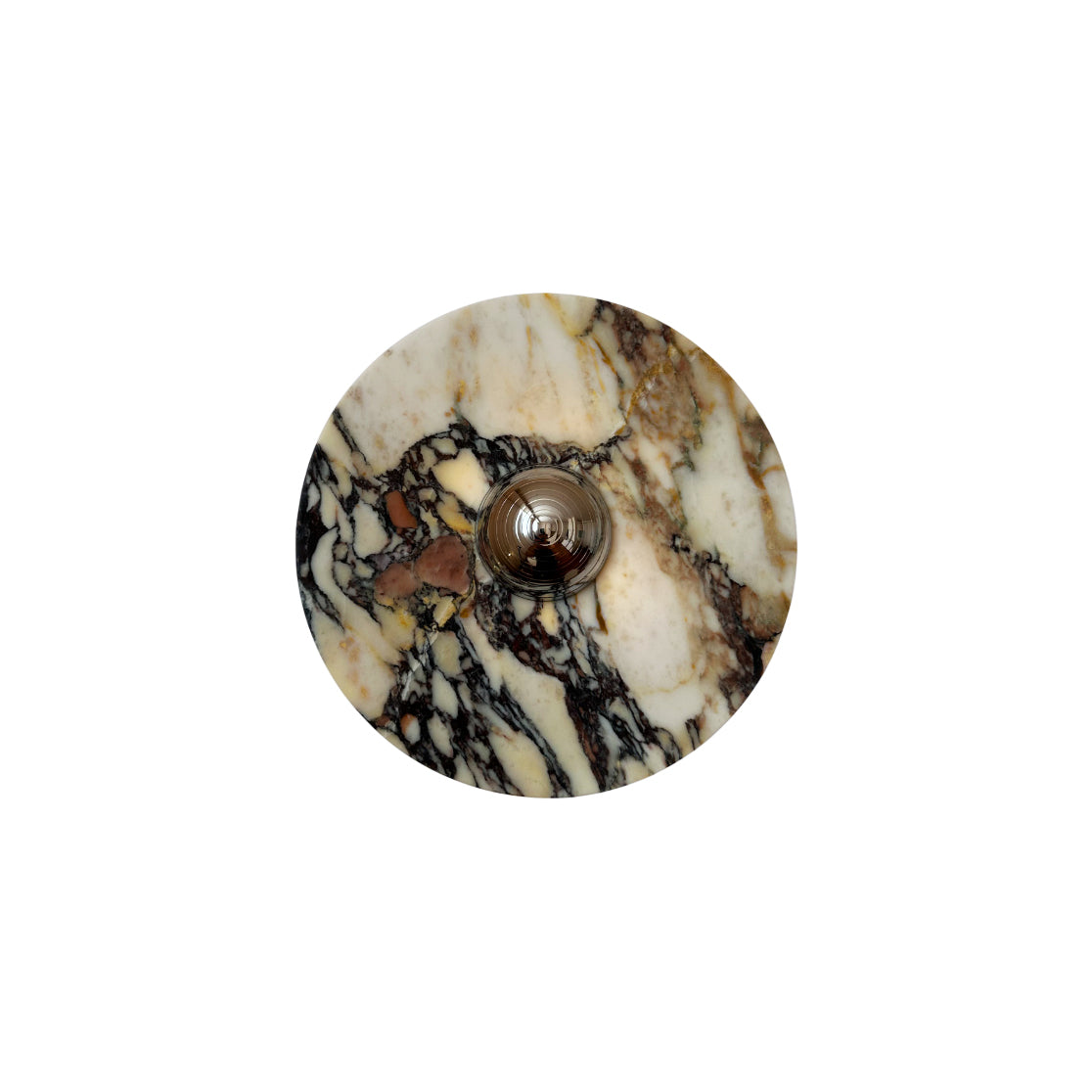 Alter Modern Minimalist Round Marble Metal Sconce Wall Lamp - Lamp Copper