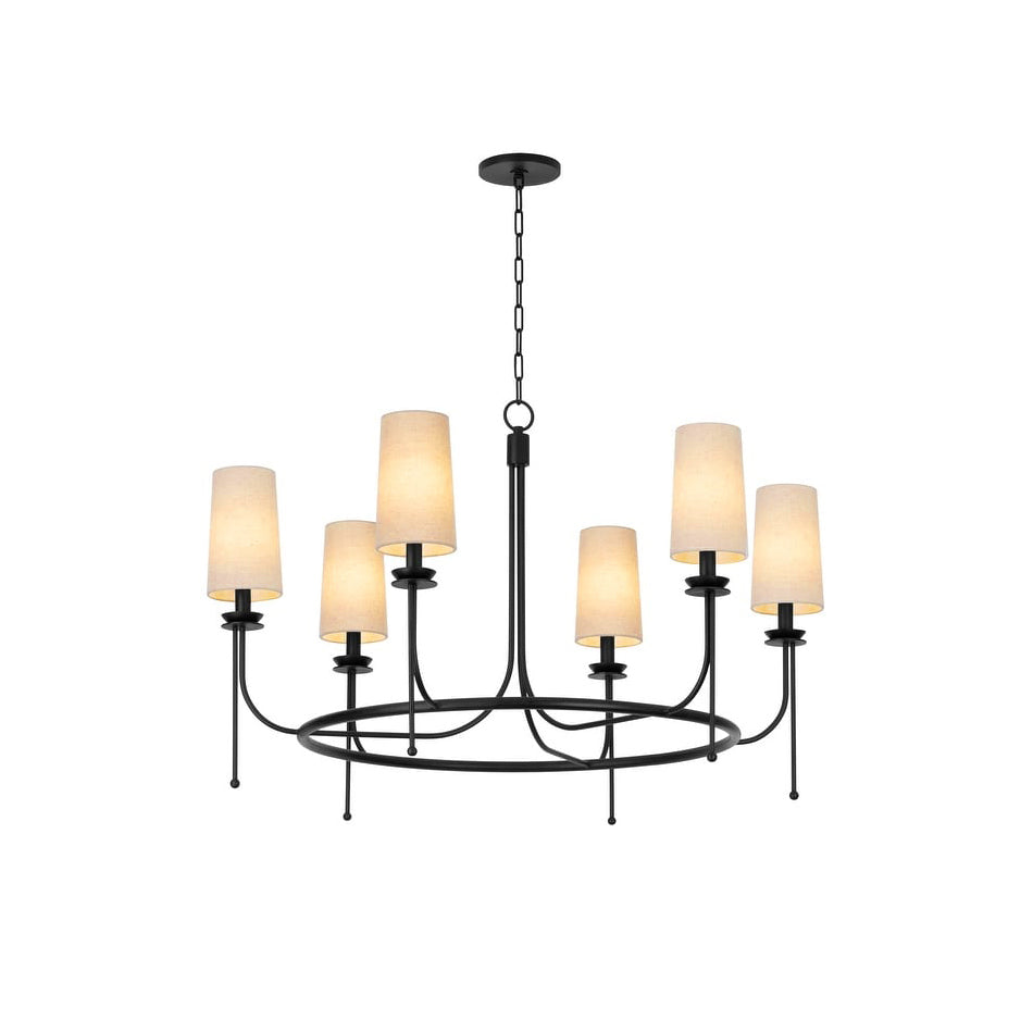 Aurora Lustre en Laiton et Tissu Style Industriel Vintage - Neutralighting
