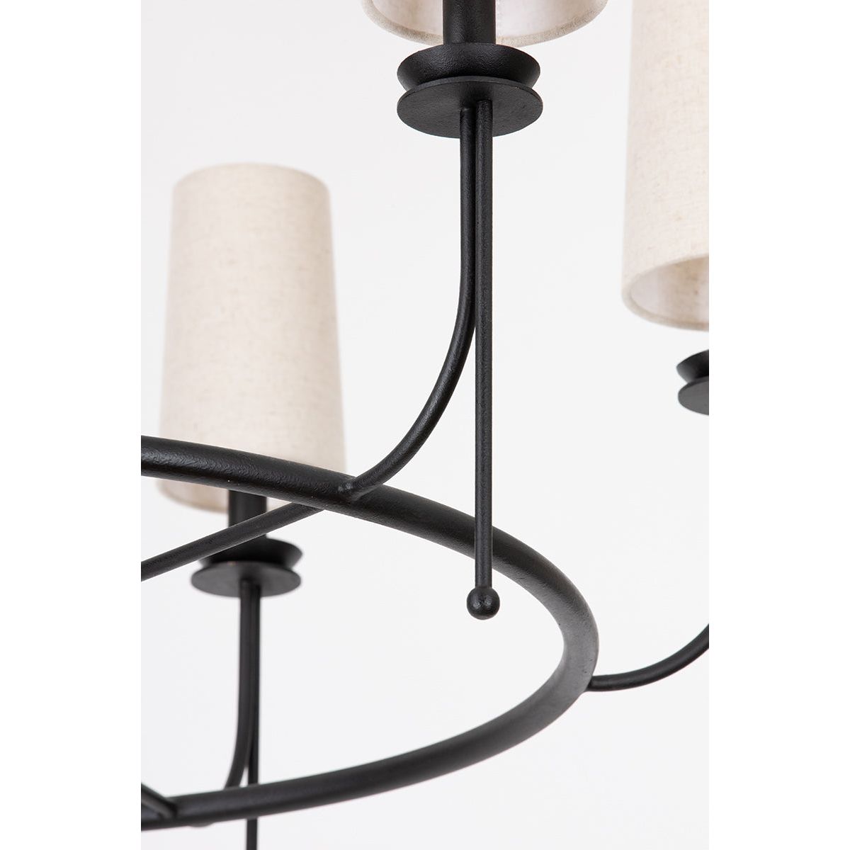Aurora Lustre en Laiton et Tissu Style Industriel Vintage - Neutralighting