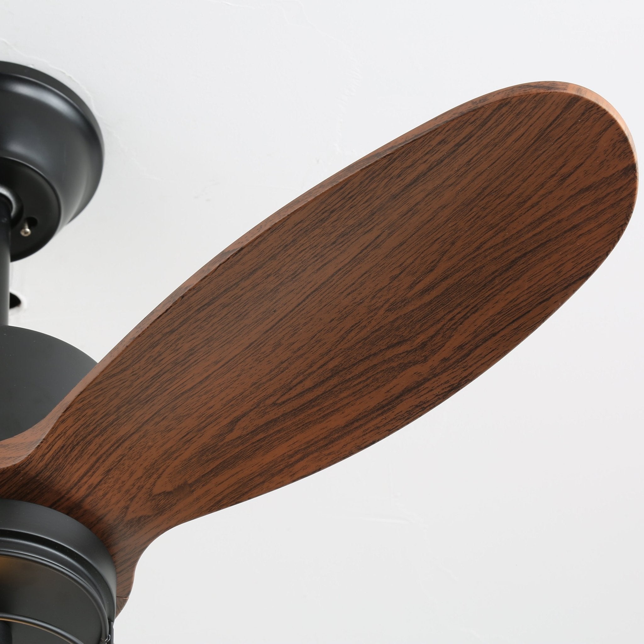 Profil latéral du ventilateur de plafond industriel en bois Brisora