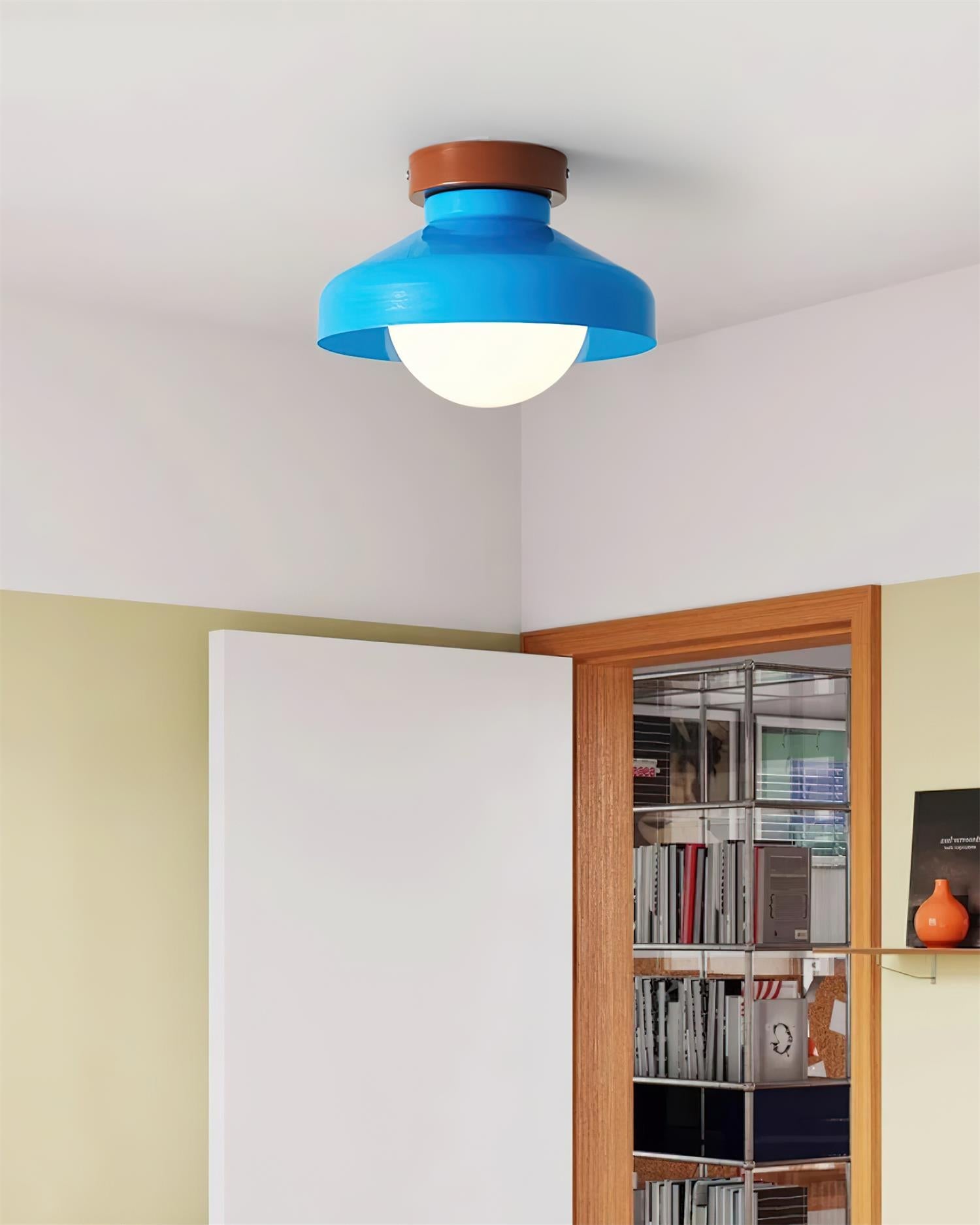 Solvane Blue Flush Mount Ceiling Light - Letslighting