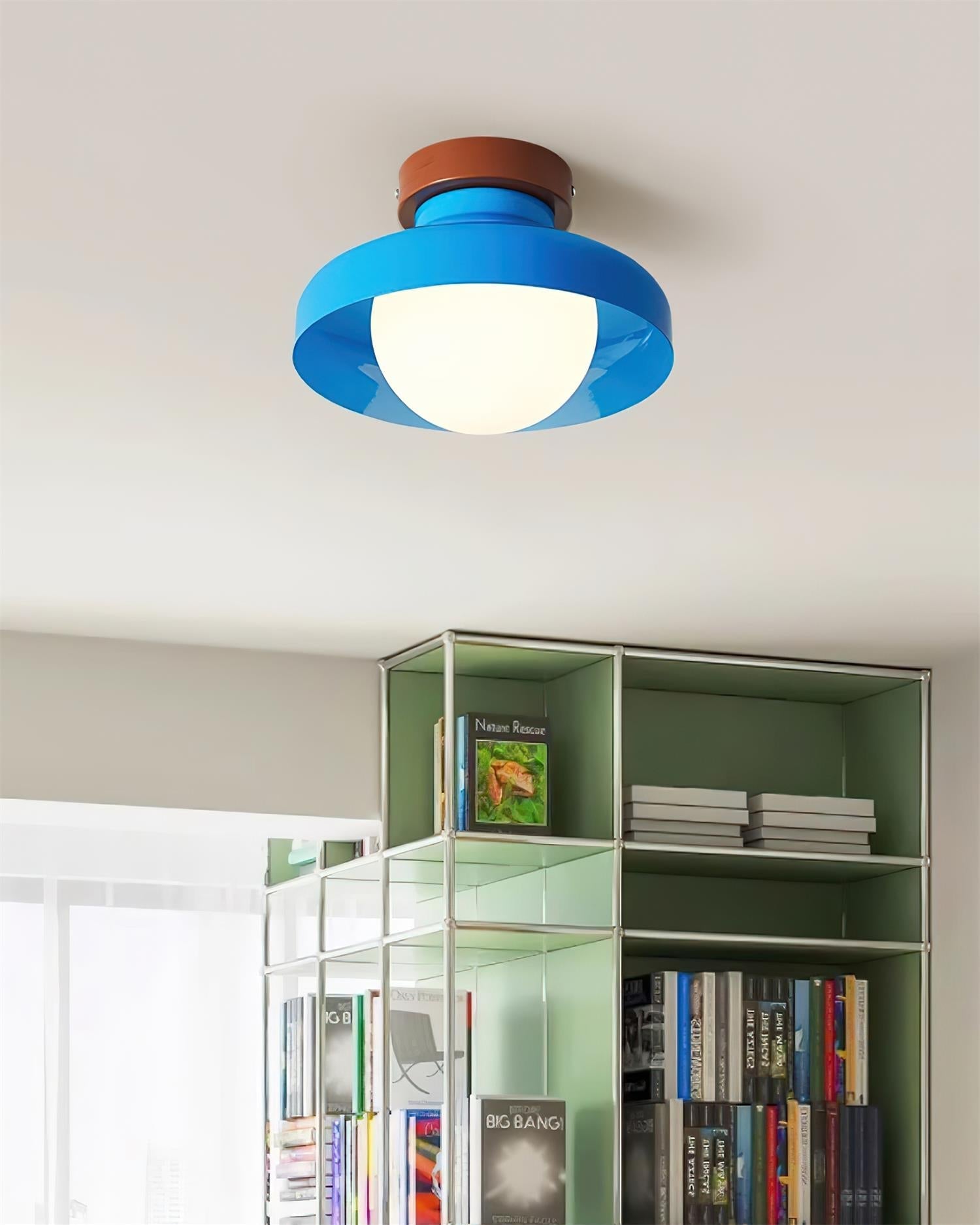 Solvane Blue Flush Mount Ceiling Light - Letslighting