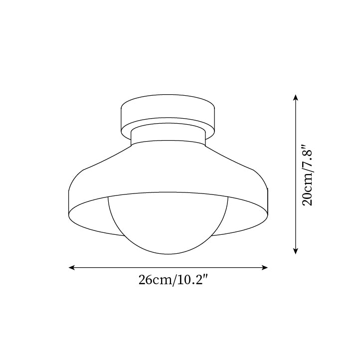 Solvane Blue Flush Mount Ceiling Light - Letslighting