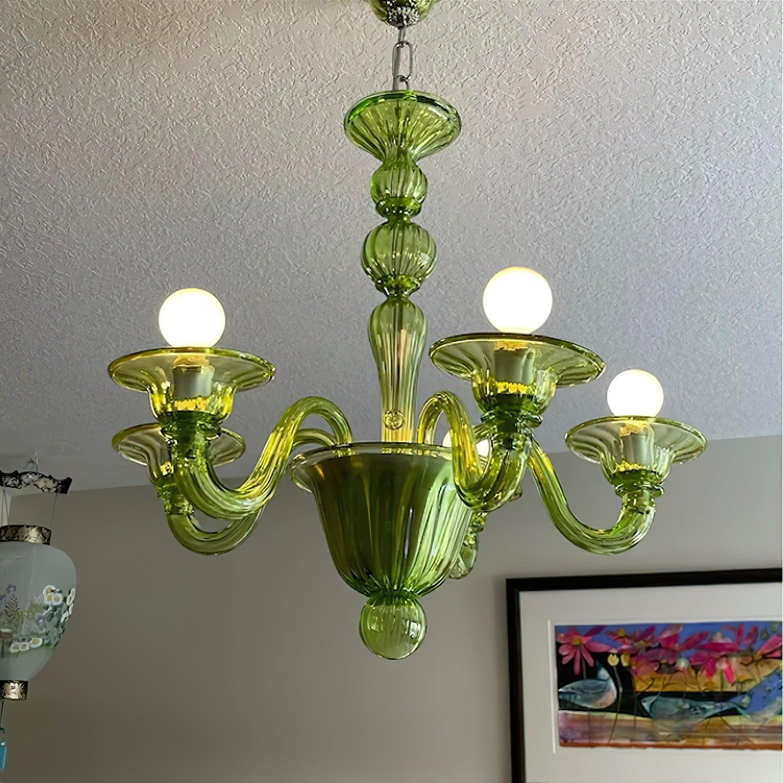 Aurora Chandelier Murano Glass Exotic - Blowlighting