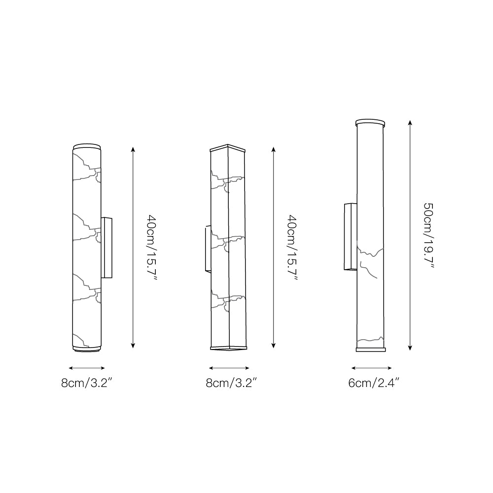 Arcus Lampe Murale Applique Style Élégant Minimaliste Moderne en Laiton et Albâtre - Neutralighting