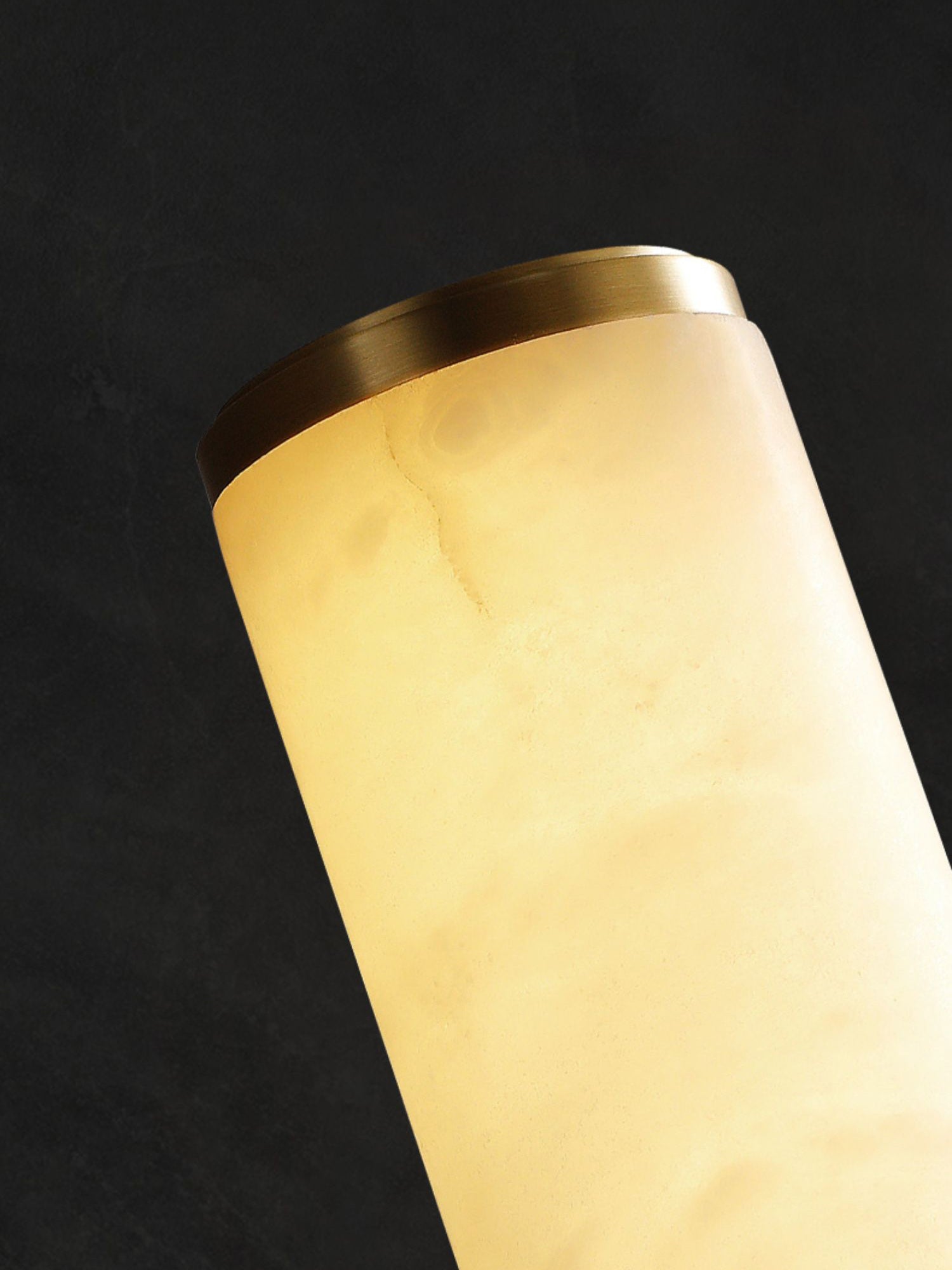 Arcus Lampe Murale Applique Style Élégant Minimaliste Moderne en Laiton et Albâtre - Neutralighting