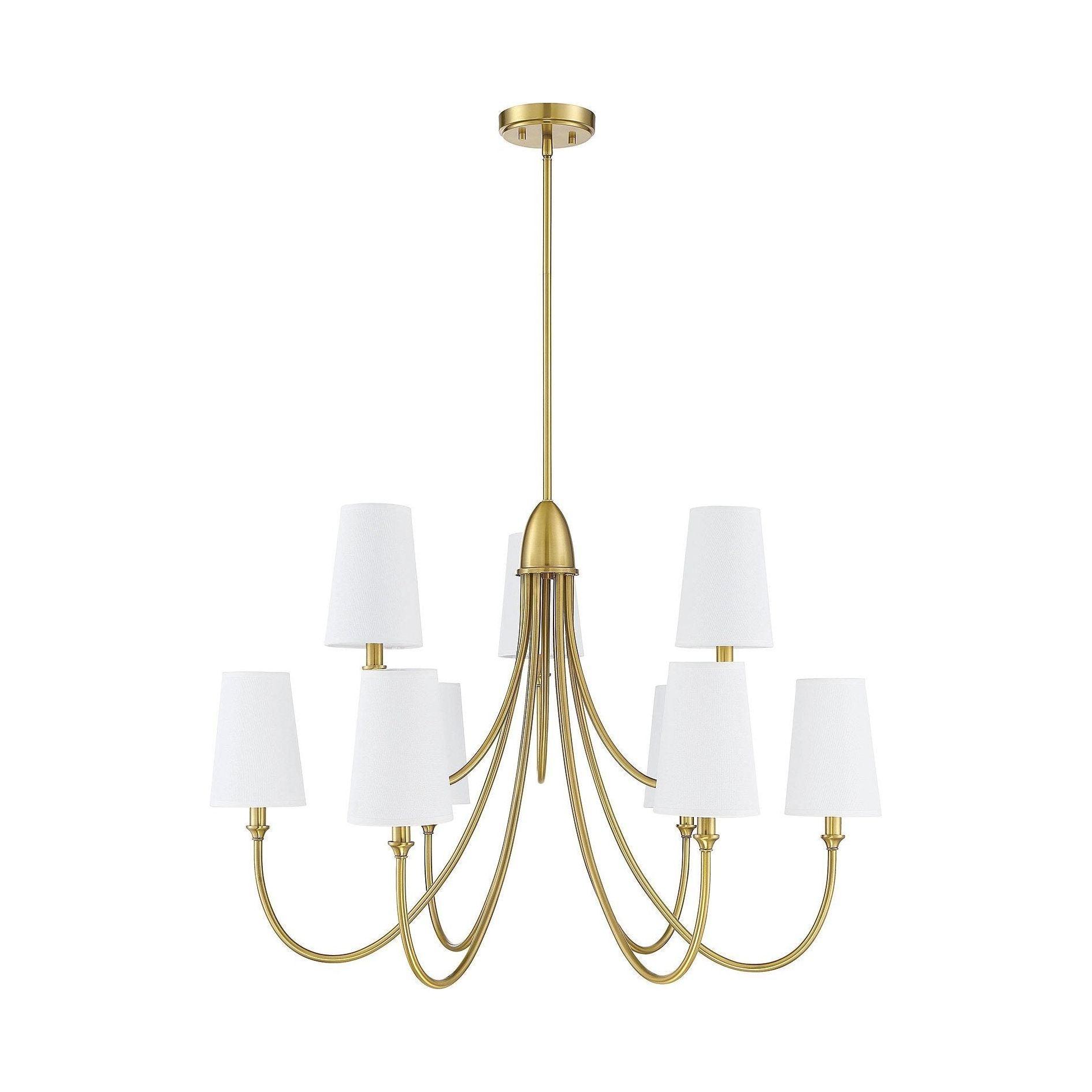 Premium Chandelier Lumin Style Vintage-Industriel en Tissu et Métal - Neutralighting