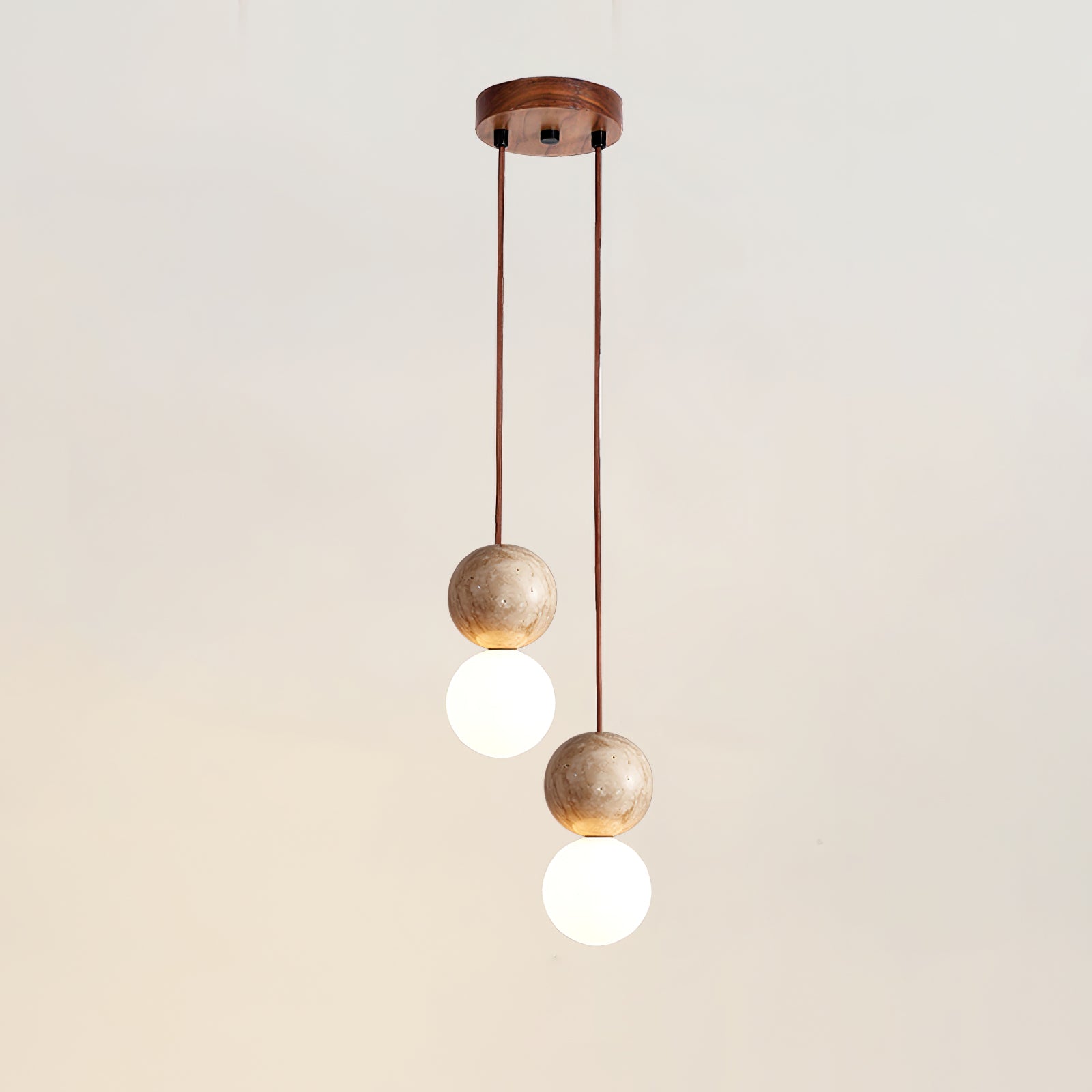 Luna Travertin Pendentif Lumière - Neutralighting