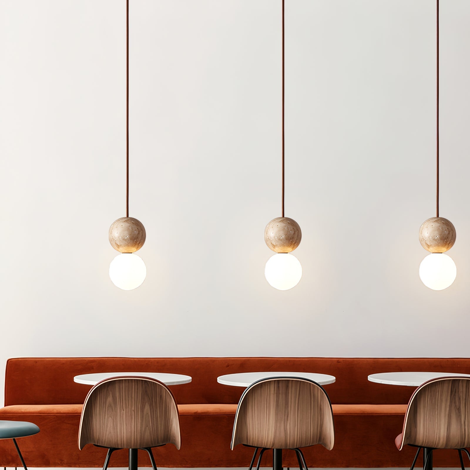 Luna Travertin Pendentif Lumière - Neutralighting