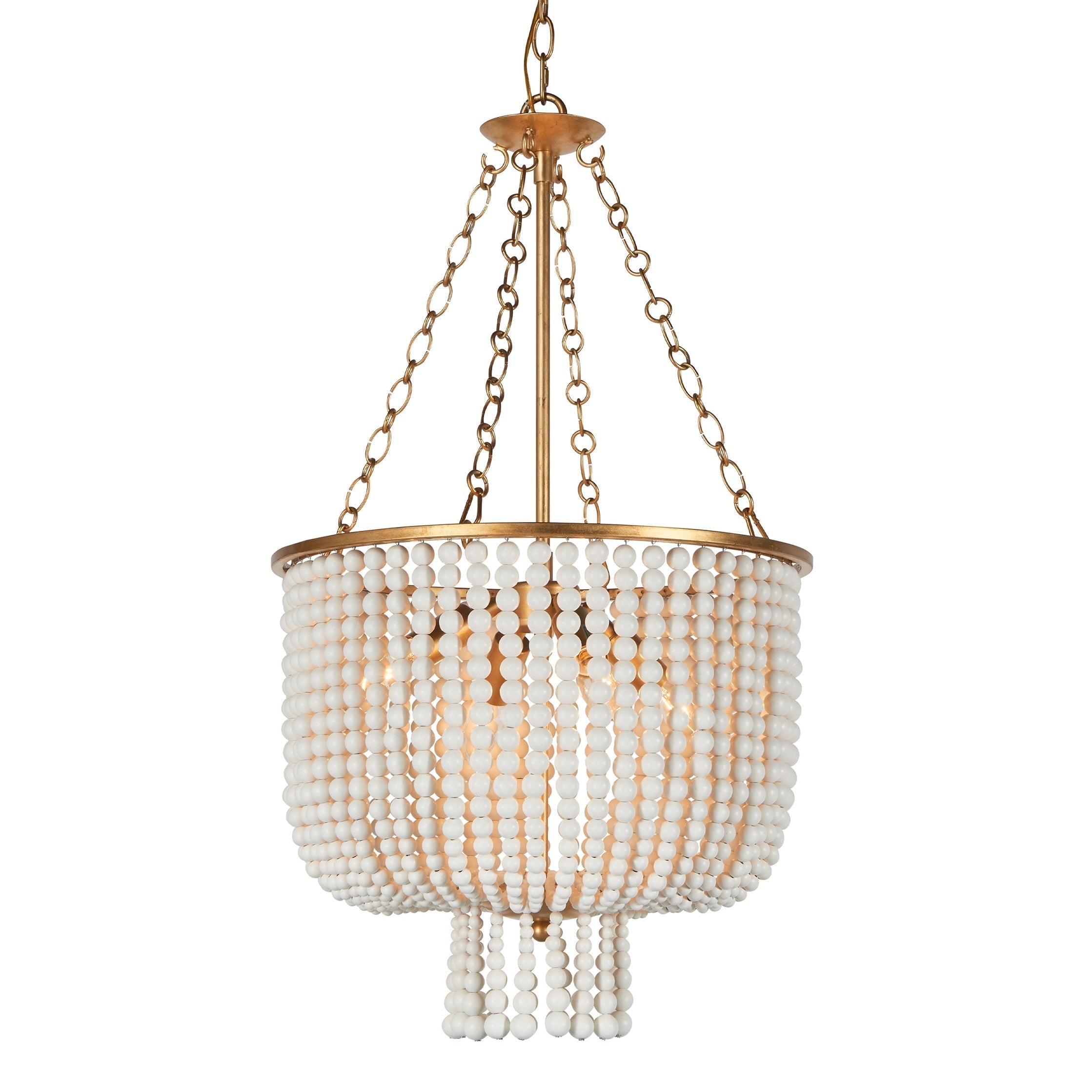 Opal Postmodern Luxury Wooden Metal Chandelier - Lamp Copper