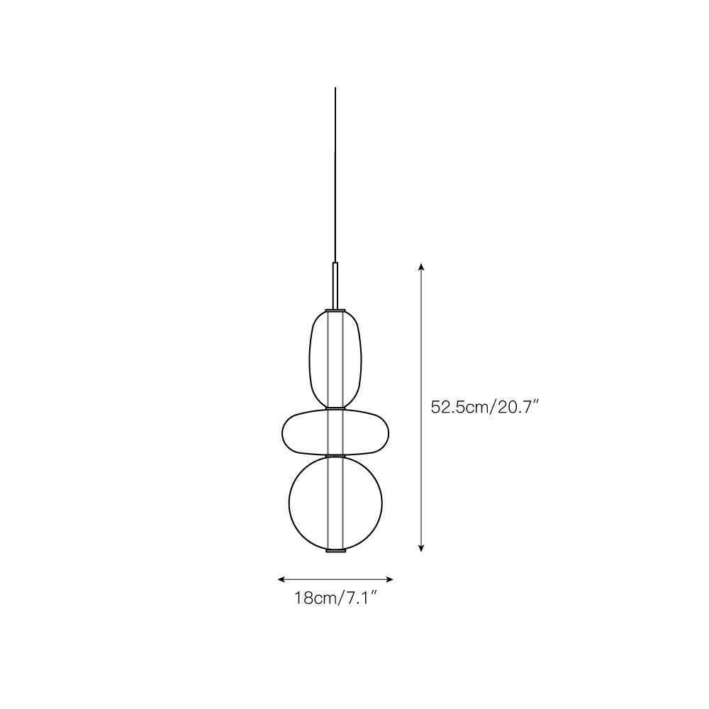 Zodore Premium Art Stained Glass Pendant Lamp - Lamp Copper