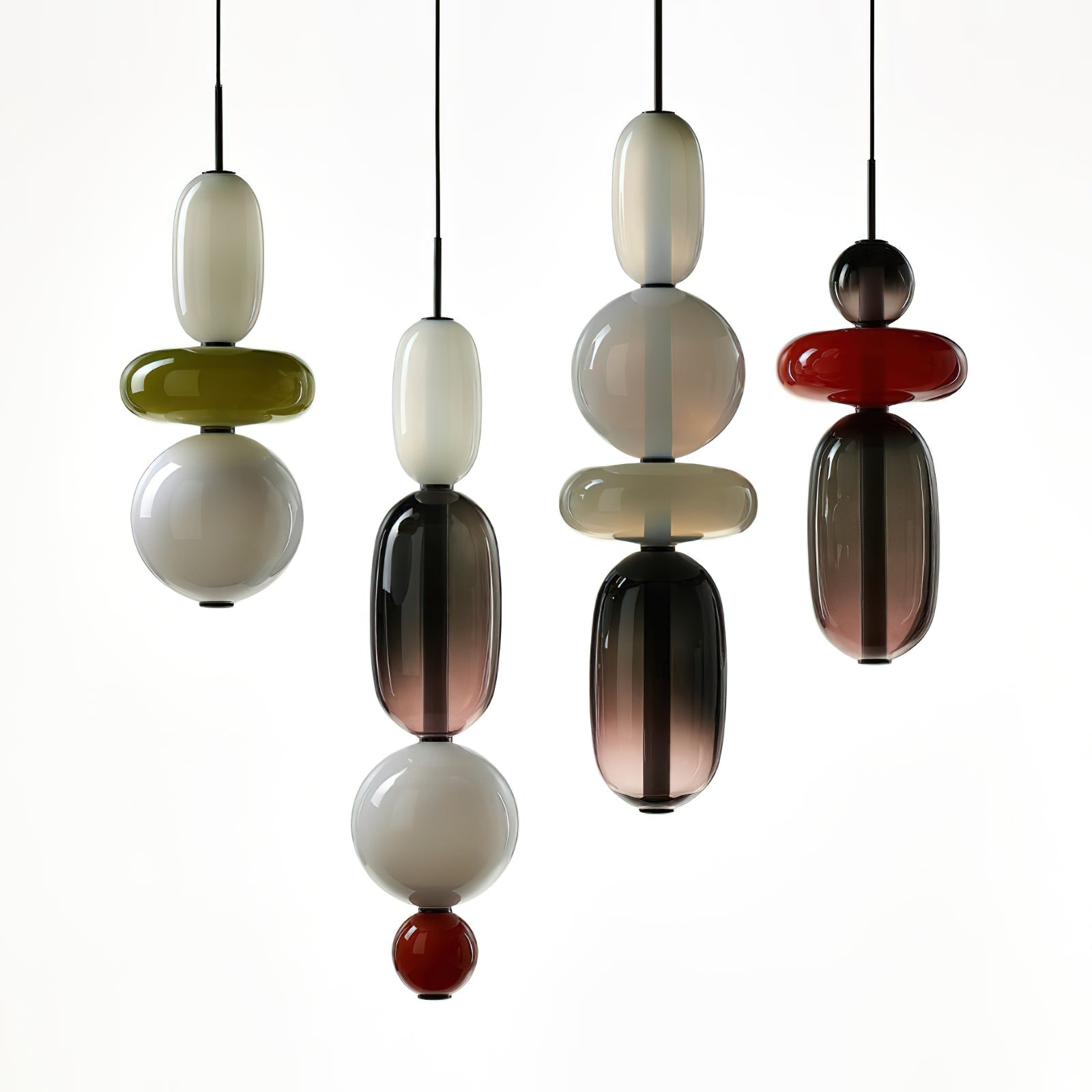 Cunorara Premium Art Stained Glass Chandelier - Lamp Copper