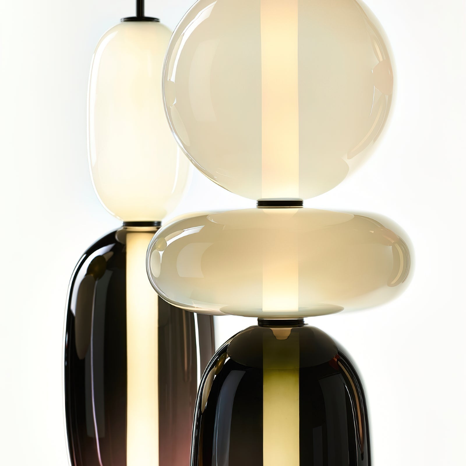 Cunorara Premium Art Stained Glass Chandelier - Lamp Copper