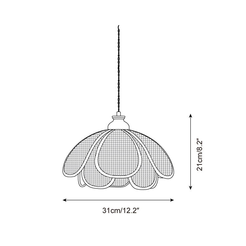 Capelina Lampe Pendante Pétale en Bois Moderne - Neutralighting