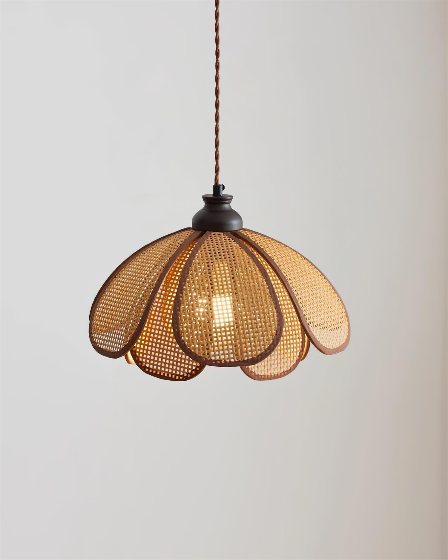 Capelina Lampe Pendante Pétale en Bois Moderne - Neutralighting