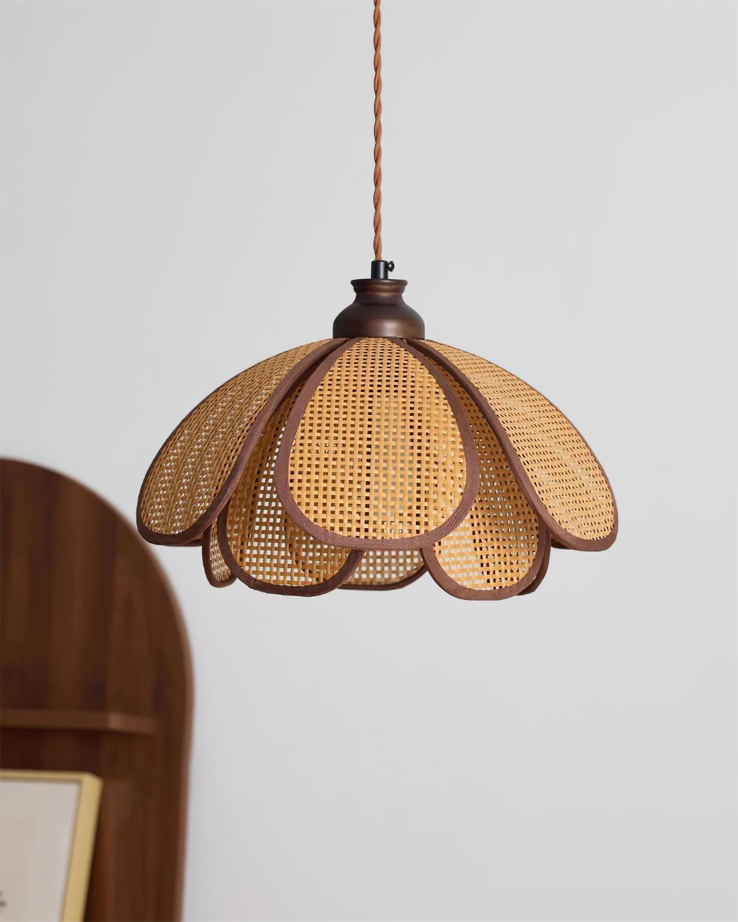Capelina Lampe Pendante Pétale en Bois Moderne - Neutralighting