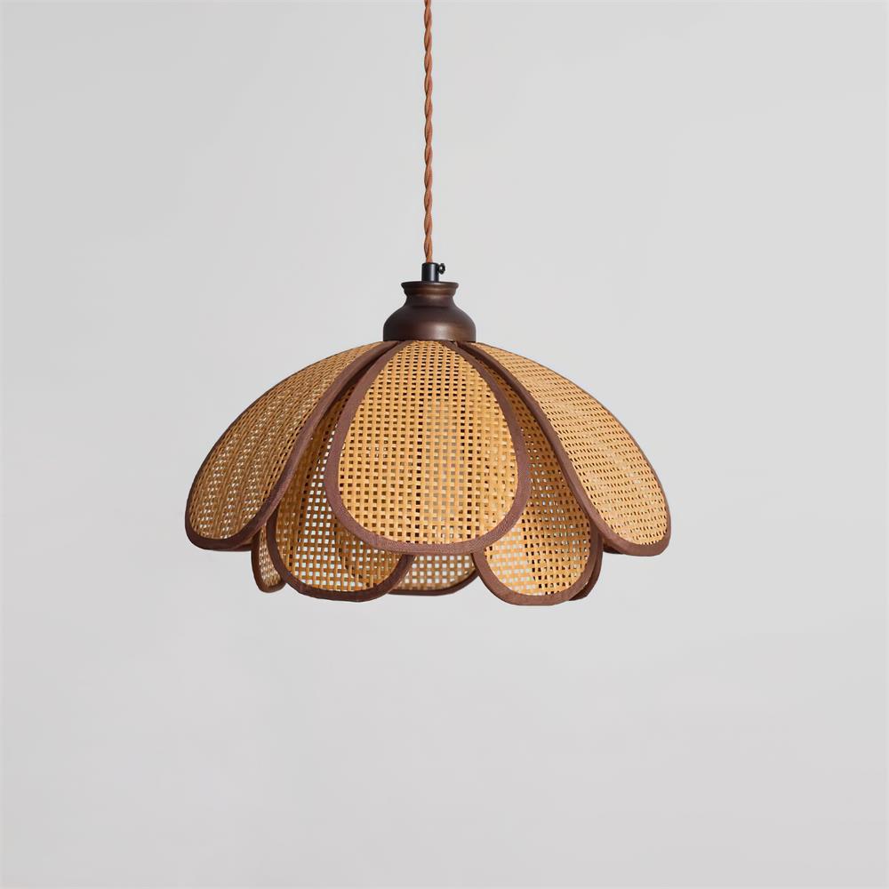 Capelina Lampe Pendante Pétale en Bois Moderne - Neutralighting