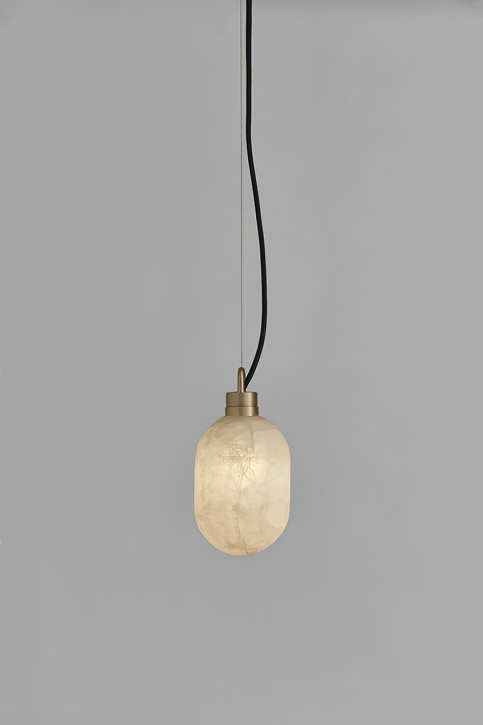 Umbra Lampe Pendante en Métal de Laiton et Albâtre Minimaliste Moderne - Neutralighting