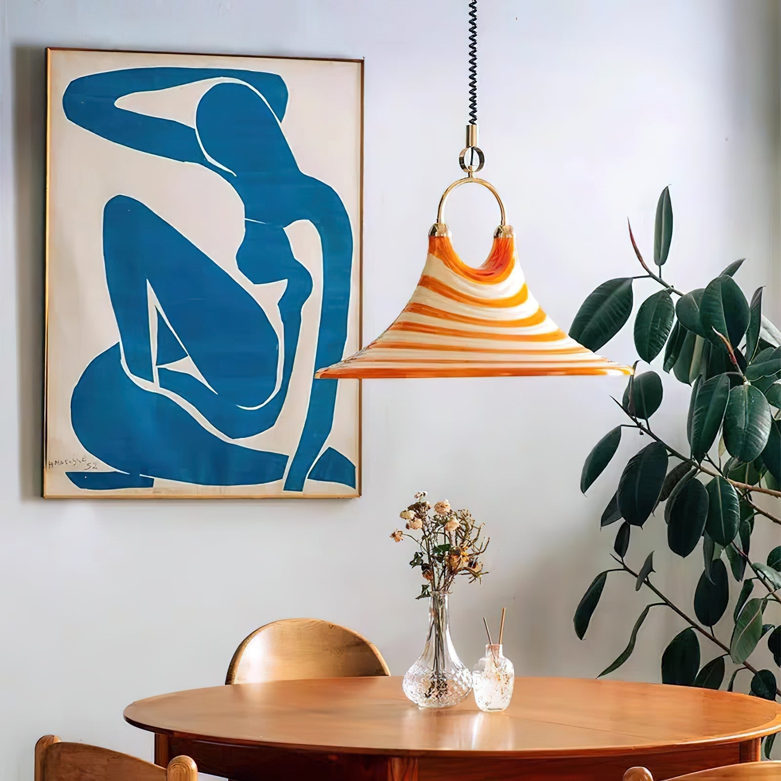 Aria Lustre en Plastique à Créativité Individuelle en Forme de Trompette - Neutralighting