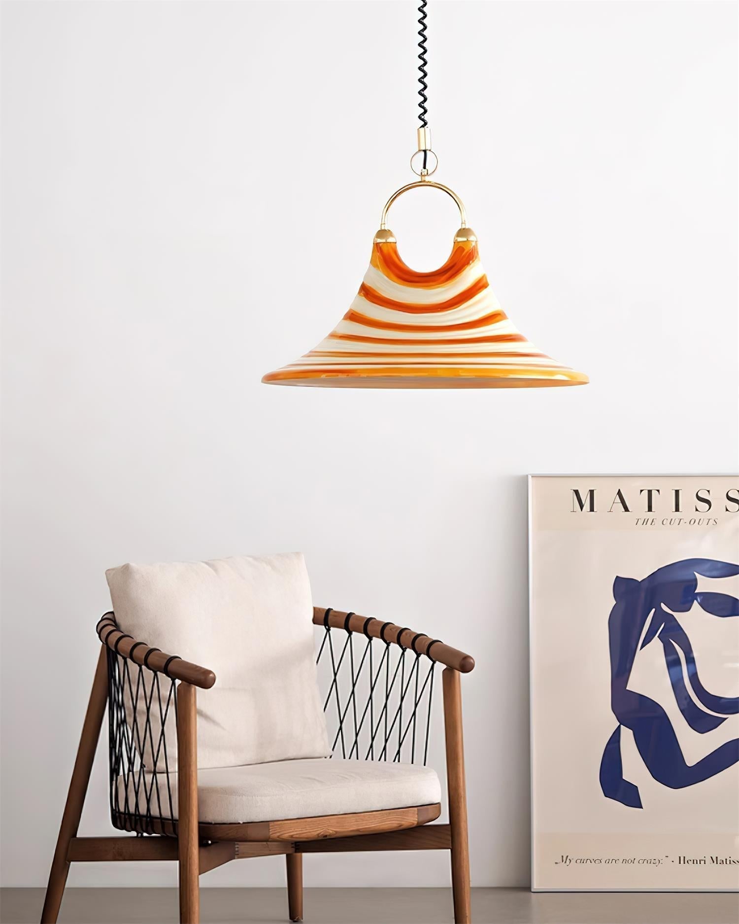 Aria Lustre en Plastique à Créativité Individuelle en Forme de Trompette - Neutralighting