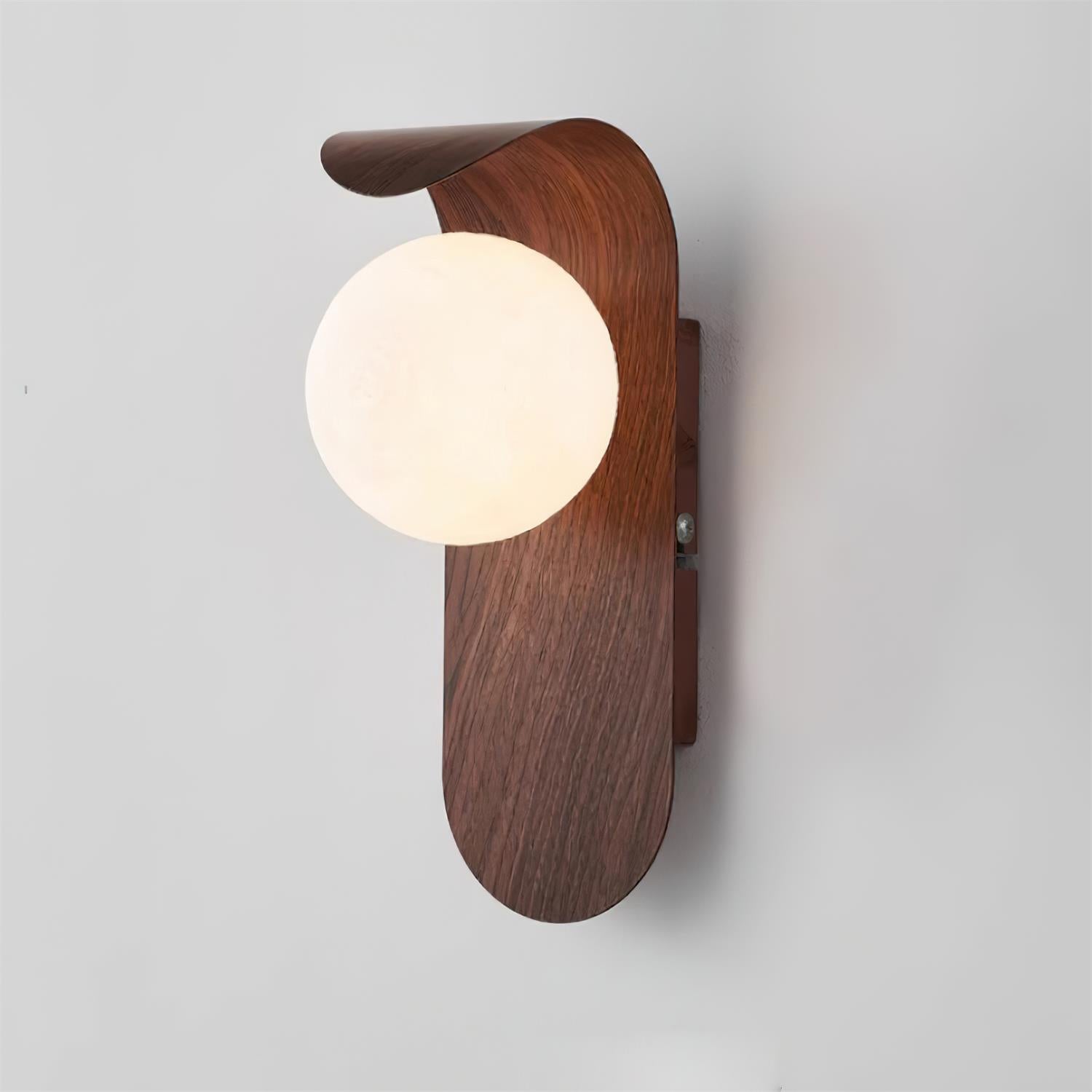 Exuro Applique Murale Intérieure en Bois / Noyer