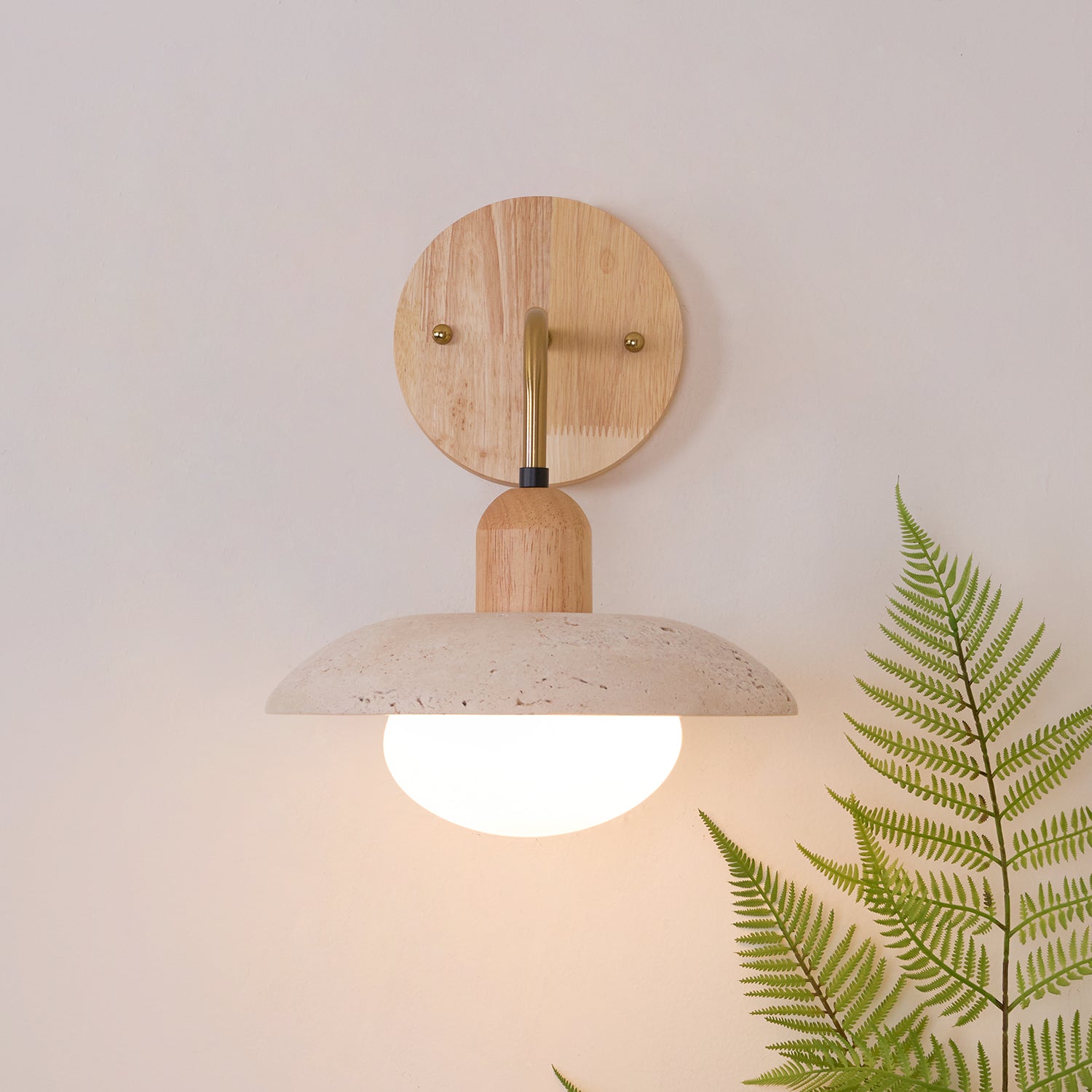 Winel Applique Murale Vintage en Travertin