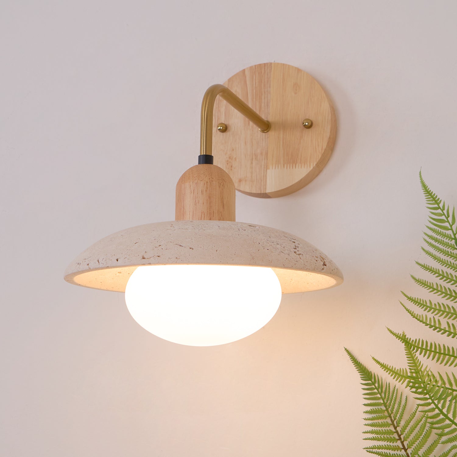 Winel Applique Murale Vintage en Travertin