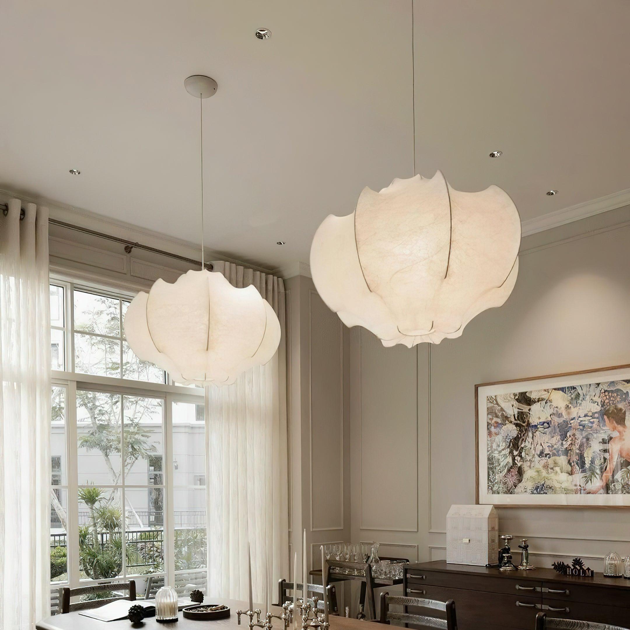 Skapa Lustre Pendentif Forme Douce Courbée Plissée - Neutralighting