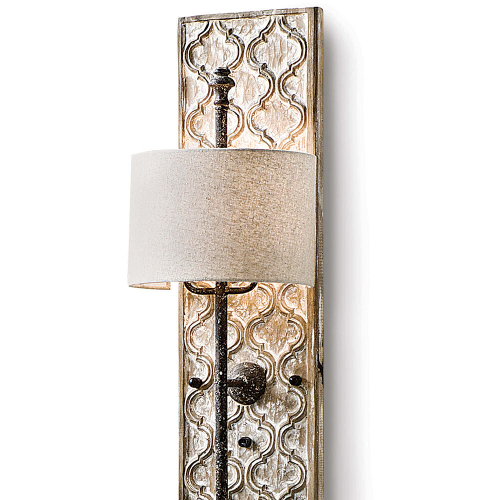 Echo Panel Creativity Wooden Fabric Sconce Wall Lamp - Lamp Copper
