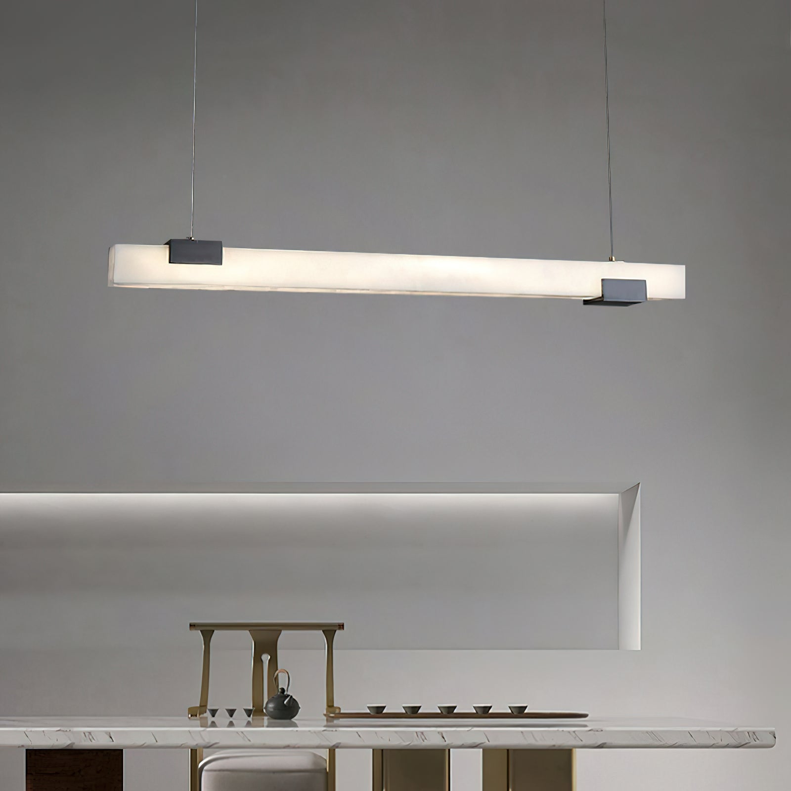 Avert Lampe Pendante en Laiton et Albâtre Minimaliste Moderne - Neutralighting