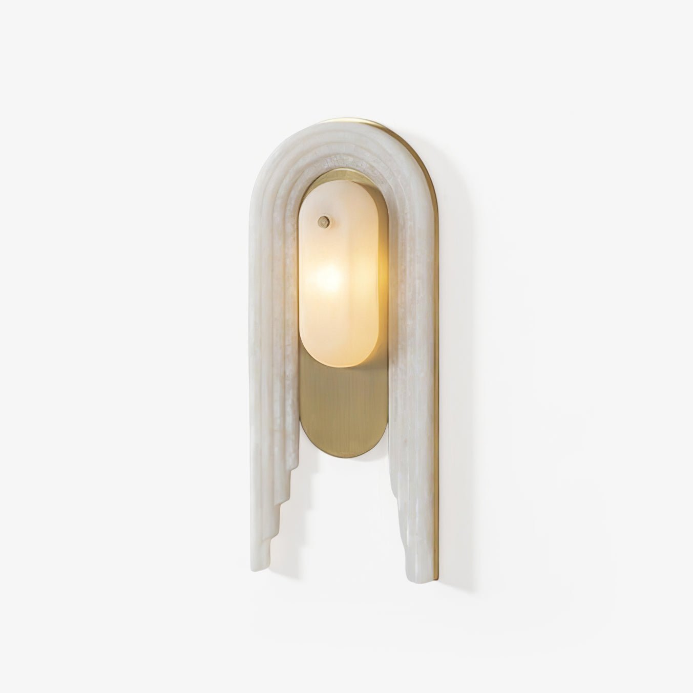 Sytalion Applique Murale Élégante en Albâtre en Arc - Neutralighting