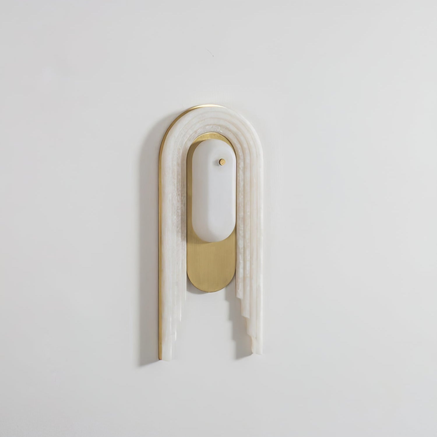 Sytalion Applique Murale Élégante en Albâtre en Arc - Neutralighting