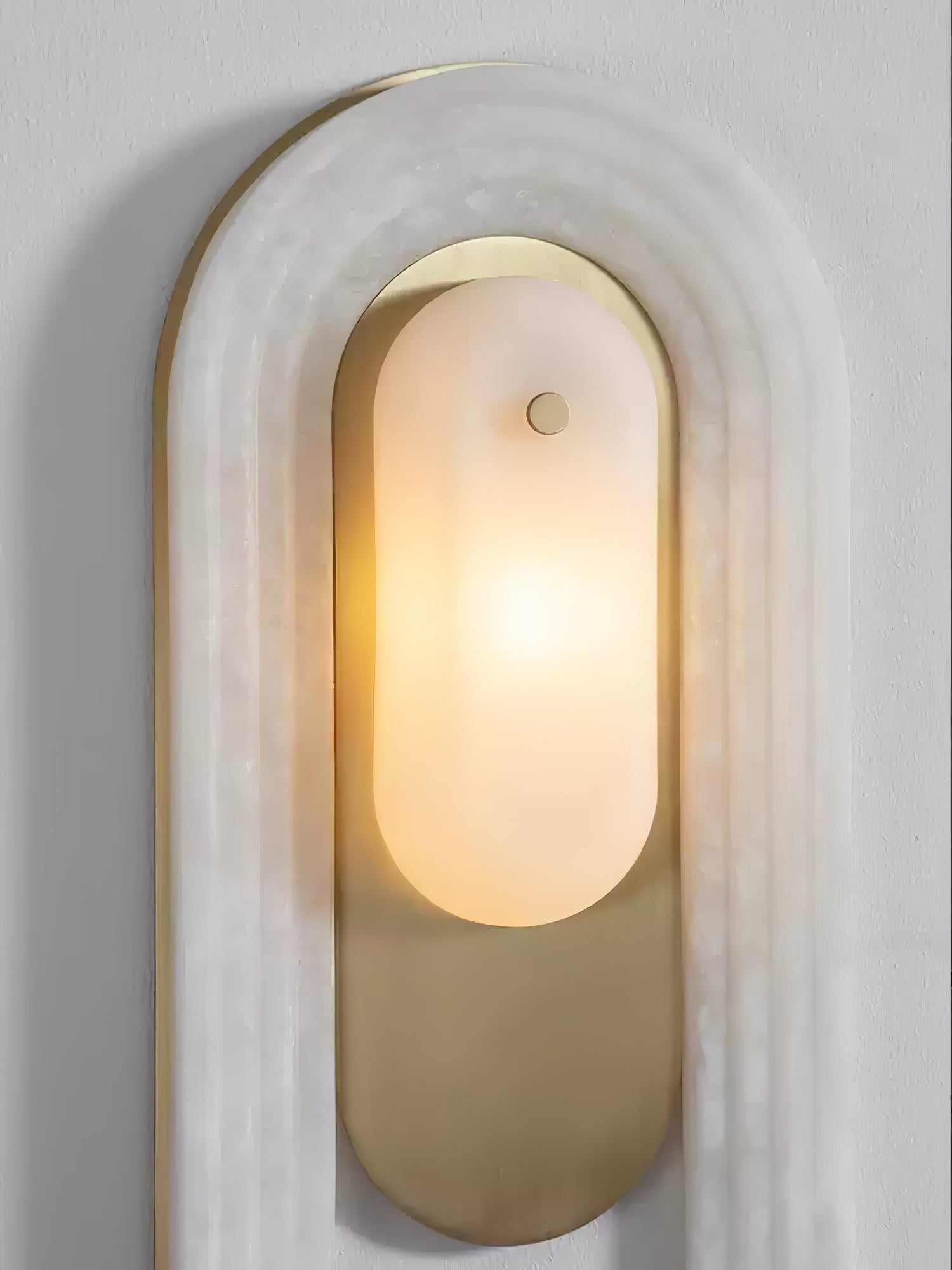 Sytalion Applique Murale Élégante en Albâtre en Arc - Neutralighting