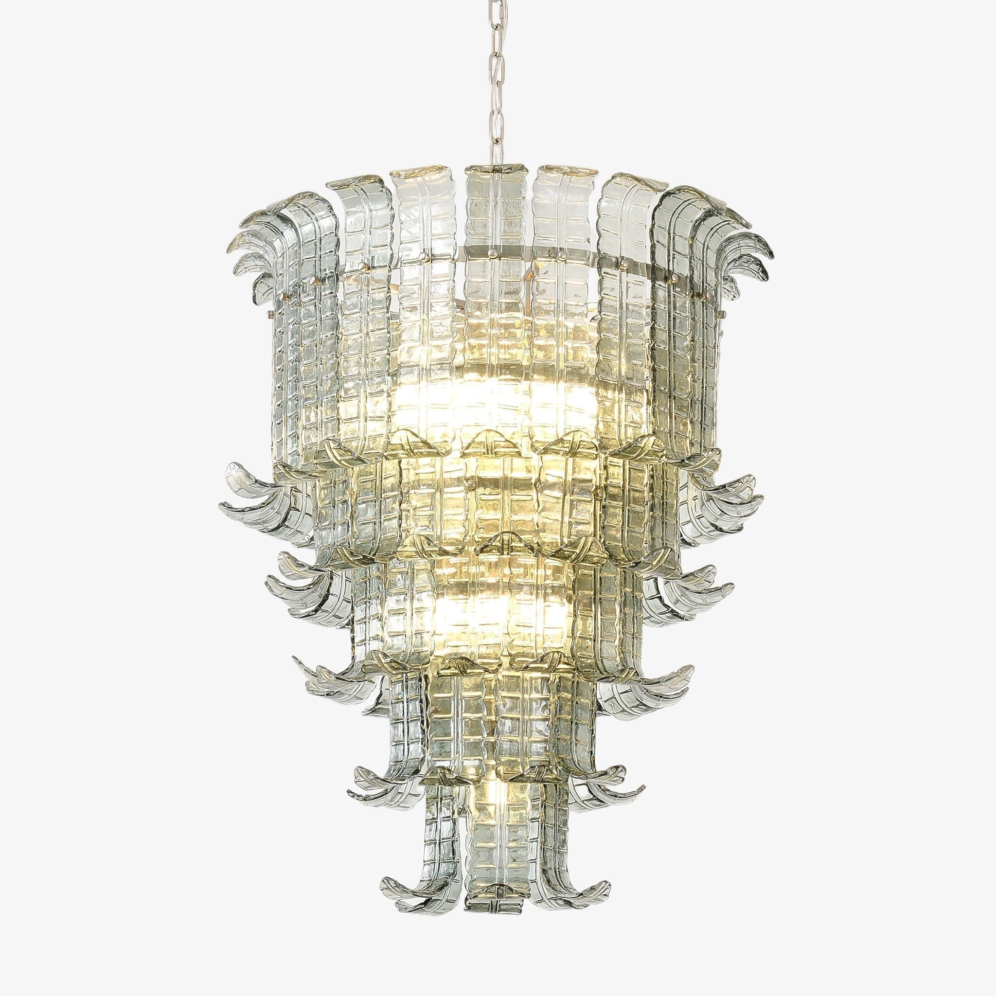Aurora Chandelier Cascade Murano Glass Tiered Vintage - Letslighting