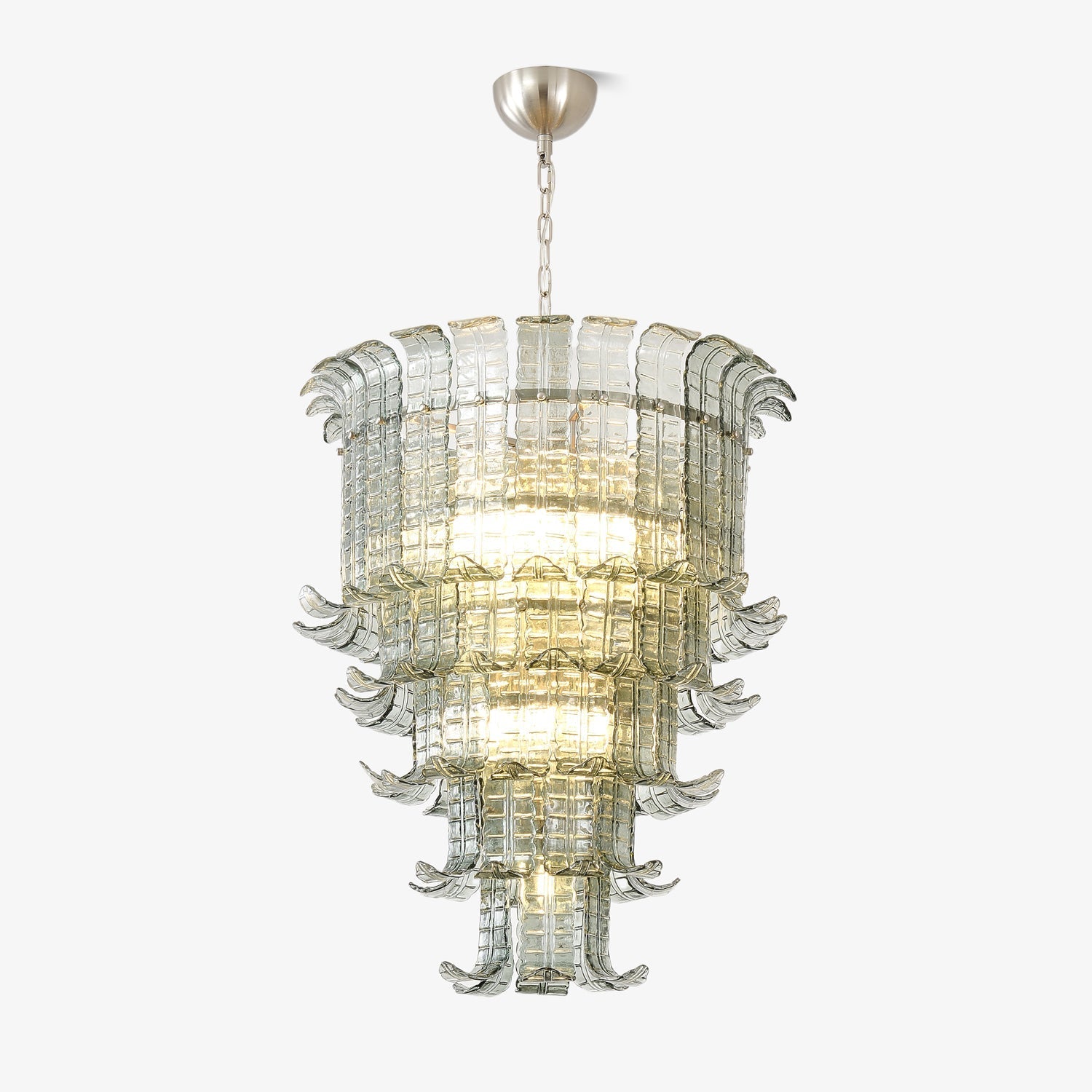 Aurora Chandelier Cascade Murano Glass Tiered Vintage - Letslighting