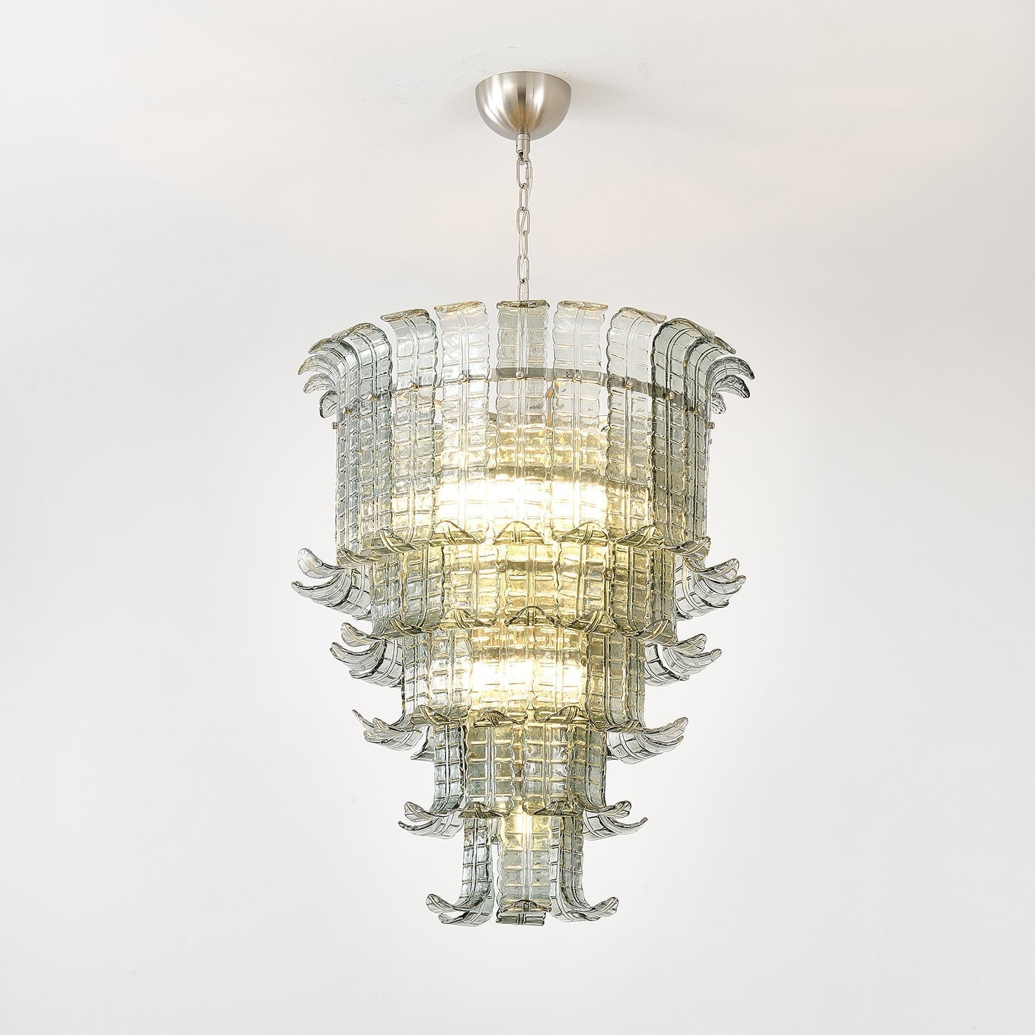 Aurora Chandelier Cascade Murano Glass Tiered Vintage - Letslighting