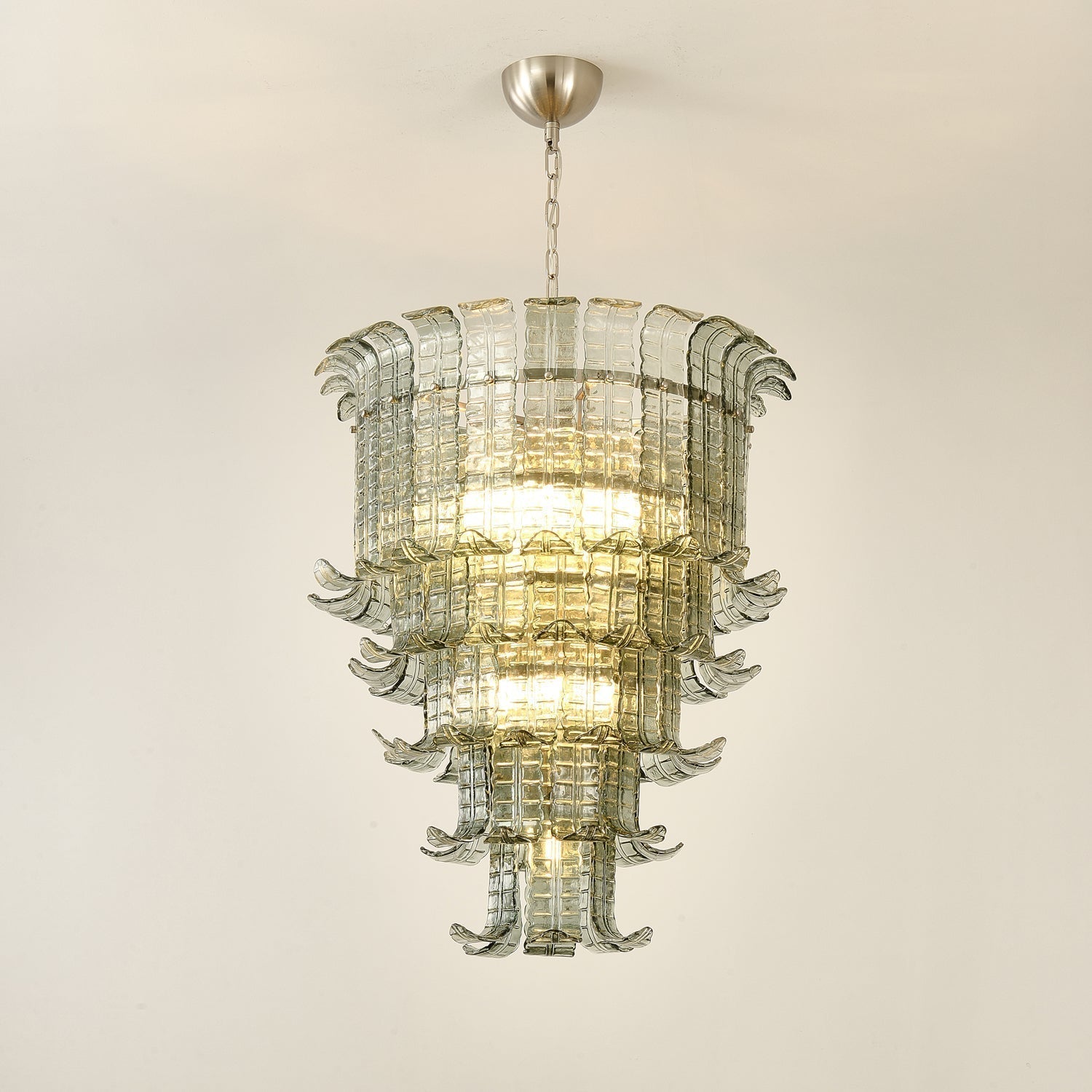 Aurora Chandelier Cascade Murano Glass Tiered Vintage - Letslighting