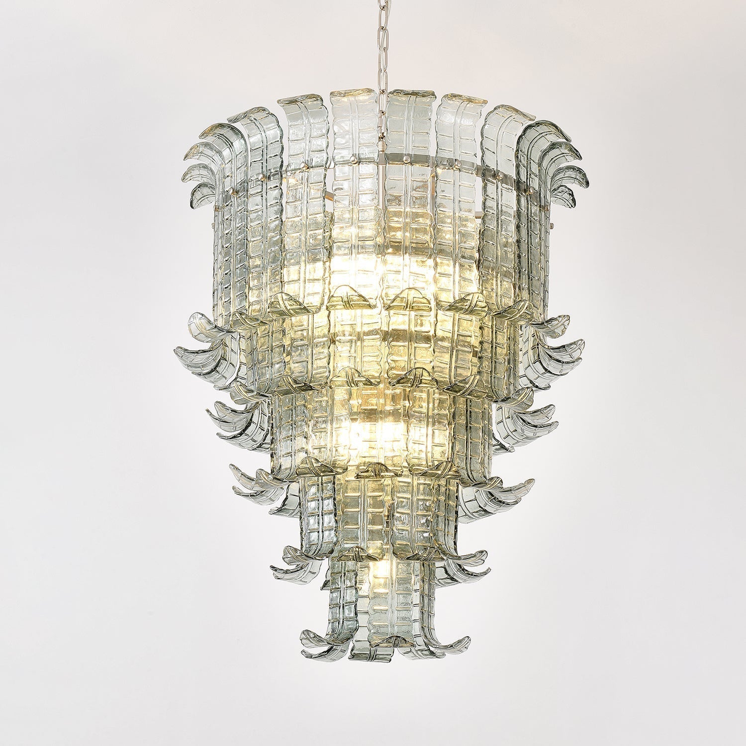 Aurora Chandelier Cascade Murano Glass Tiered Vintage - Letslighting