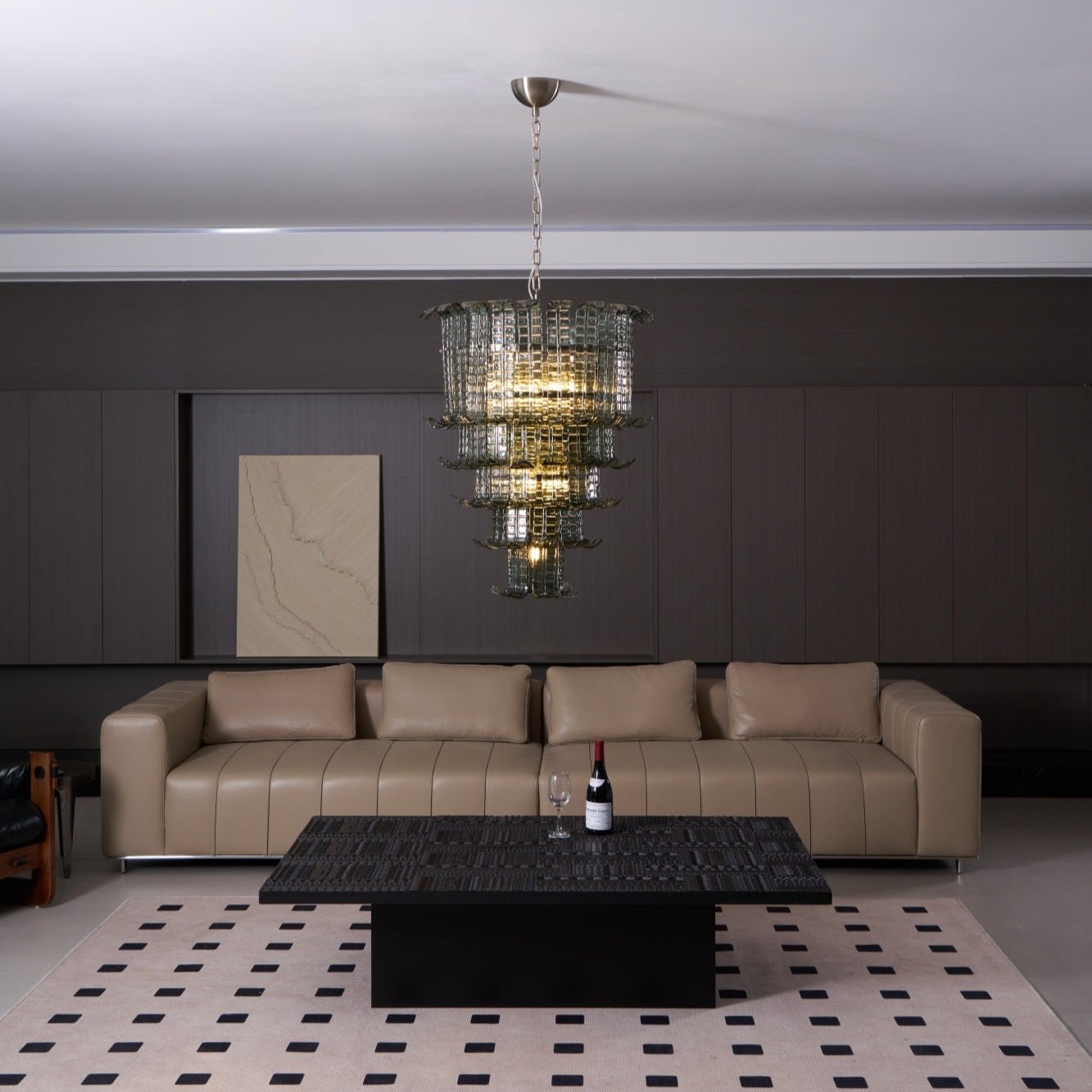 Aurora Chandelier Cascade Murano Glass Tiered Vintage - Letslighting