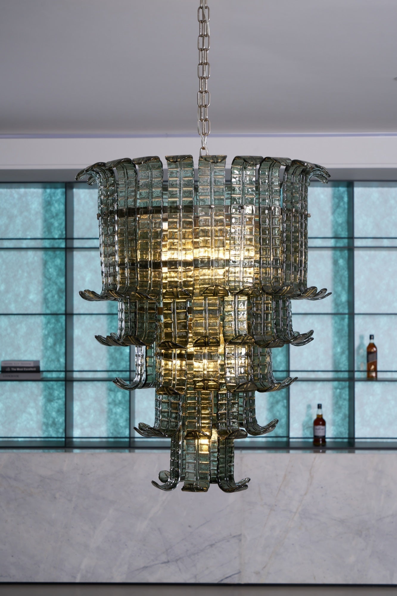 Aurora Chandelier Cascade Murano Glass Tiered Vintage - Letslighting