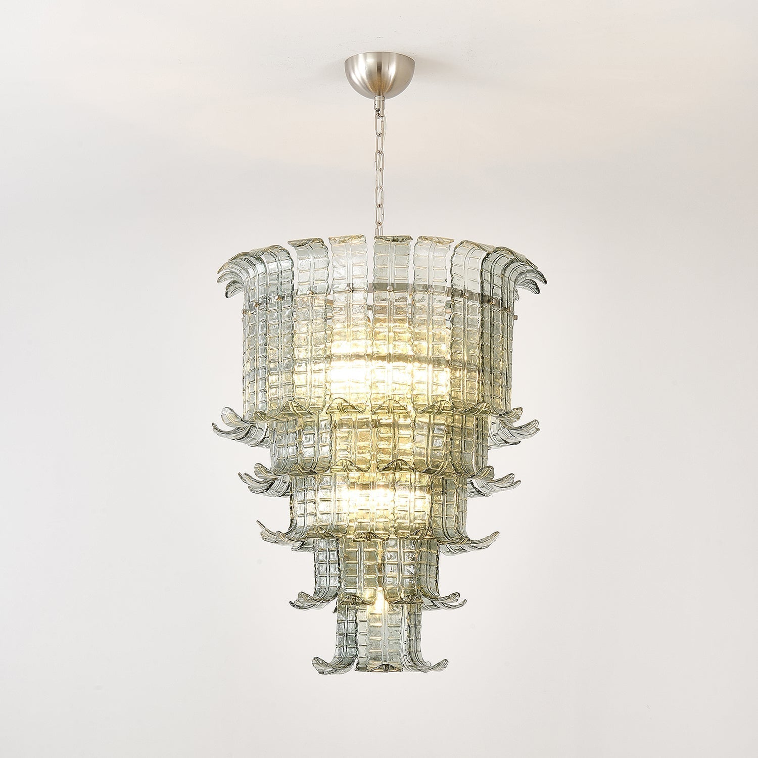 Aurora Chandelier Cascade Murano Glass Tiered Vintage - Letslighting