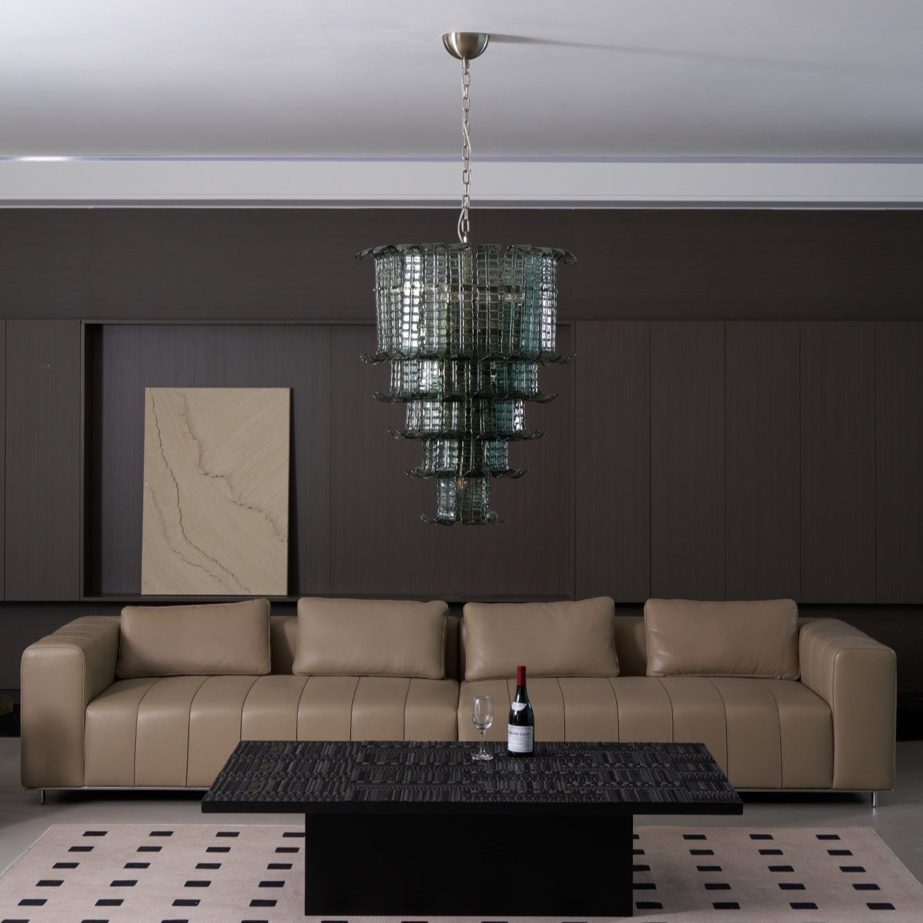 Aurora Chandelier Cascade Murano Glass Tiered Vintage - Letslighting