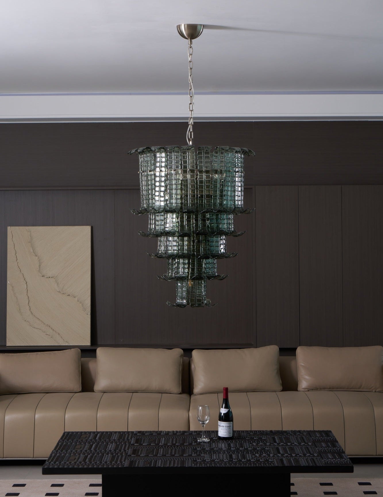 Aurora Chandelier Cascade Murano Glass Tiered Vintage - Letslighting