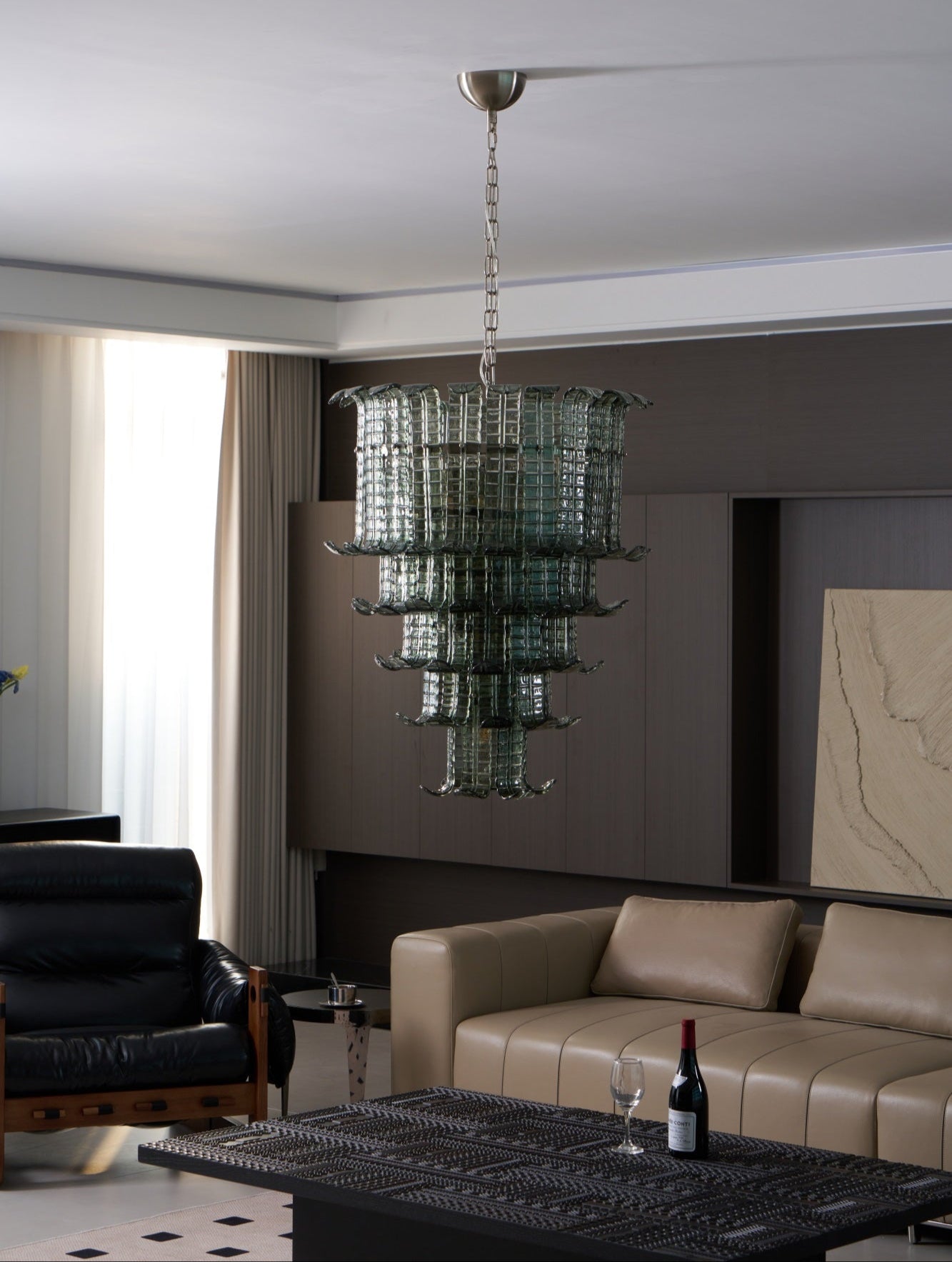 Aurora Chandelier Cascade Murano Glass Tiered Vintage - Letslighting