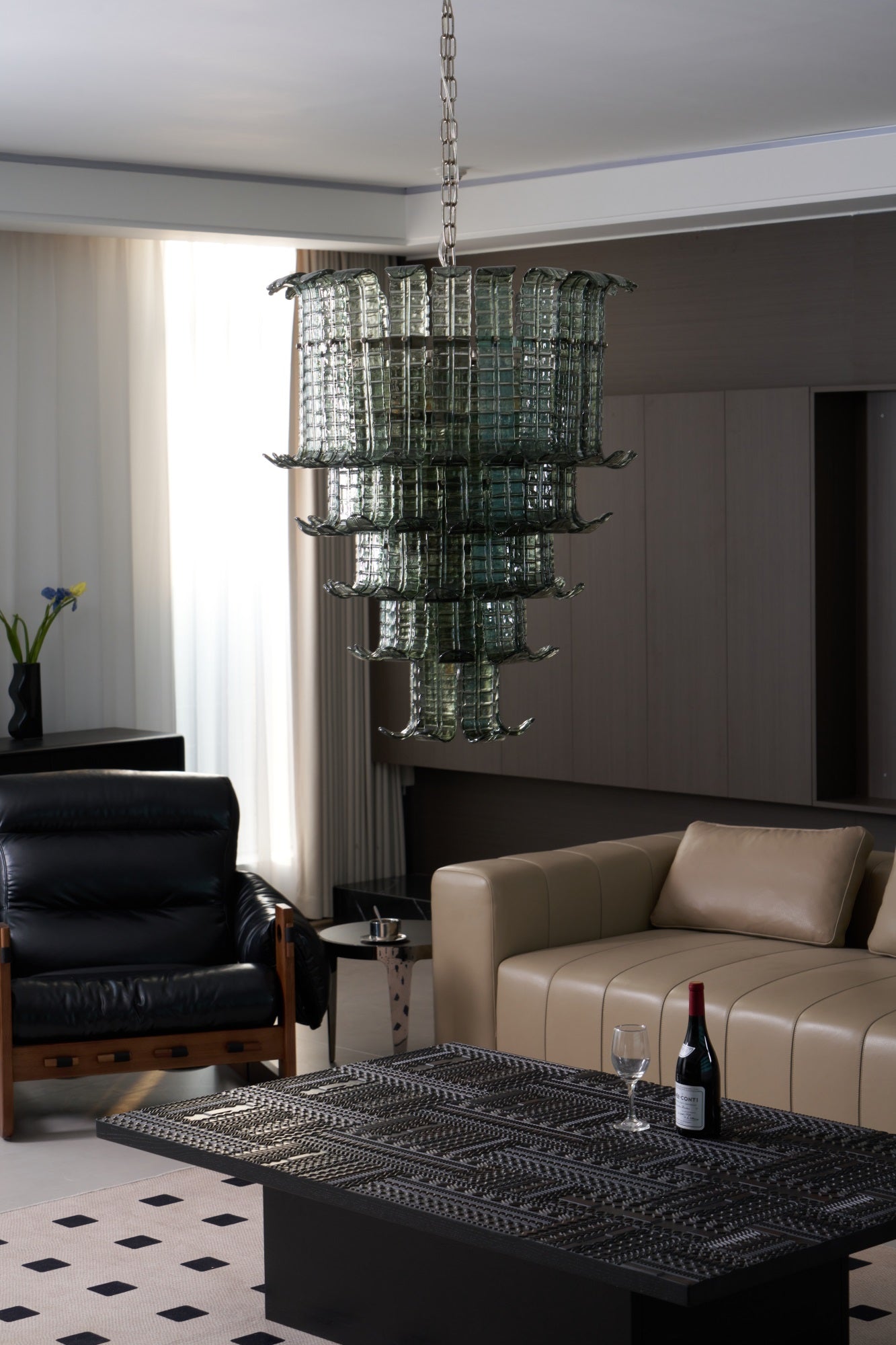 Aurora Chandelier Cascade Murano Glass Tiered Vintage - Letslighting