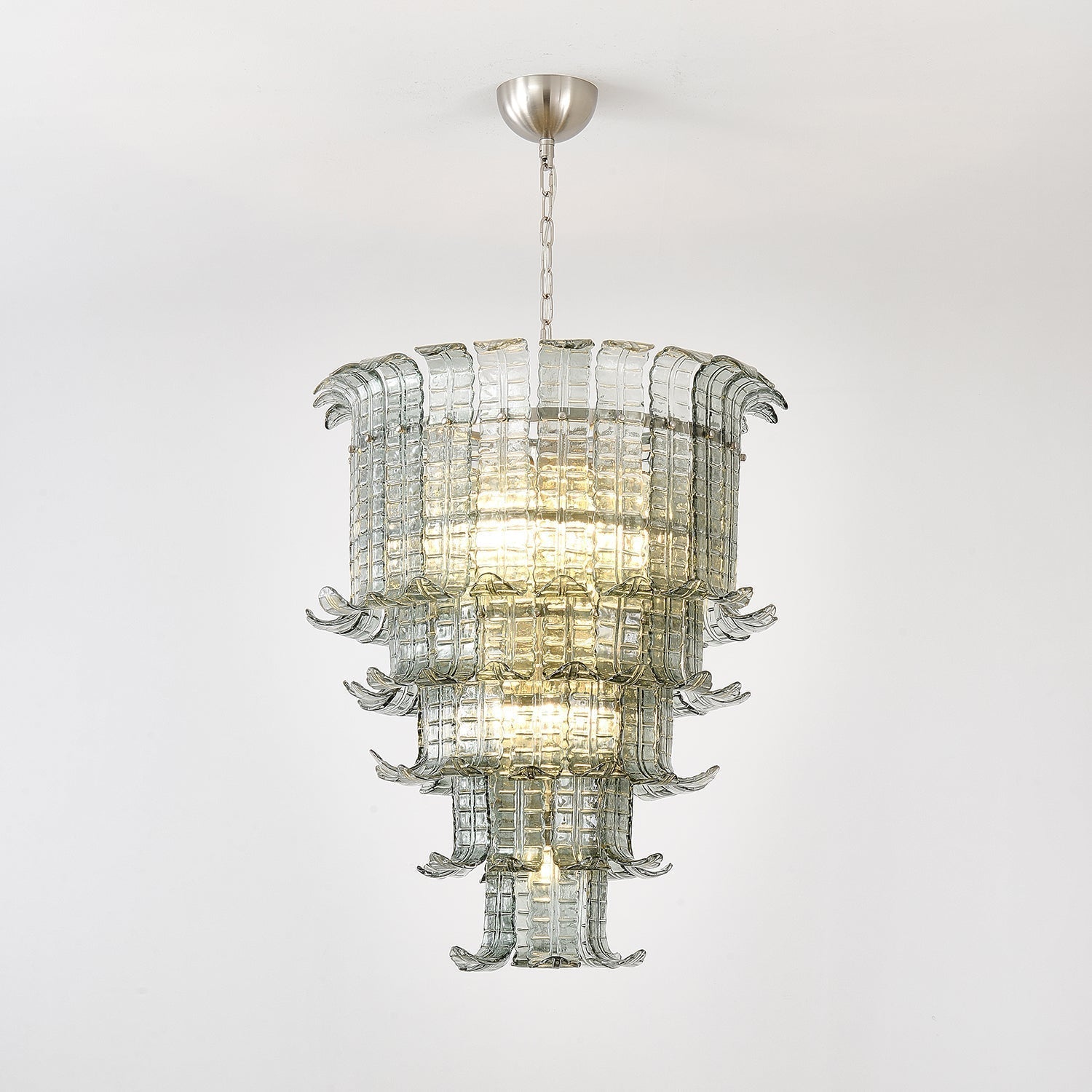 Aurora Chandelier Cascade Murano Glass Tiered Vintage - Letslighting