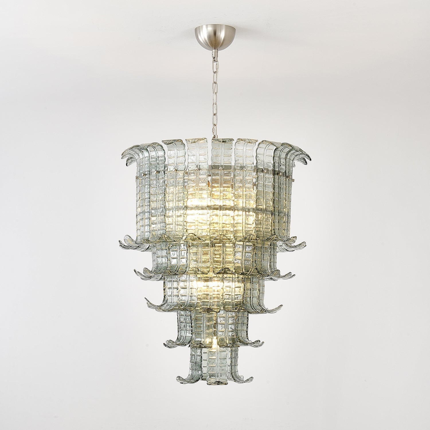 Aurora Chandelier Cascade Murano Glass Tiered Vintage - Letslighting