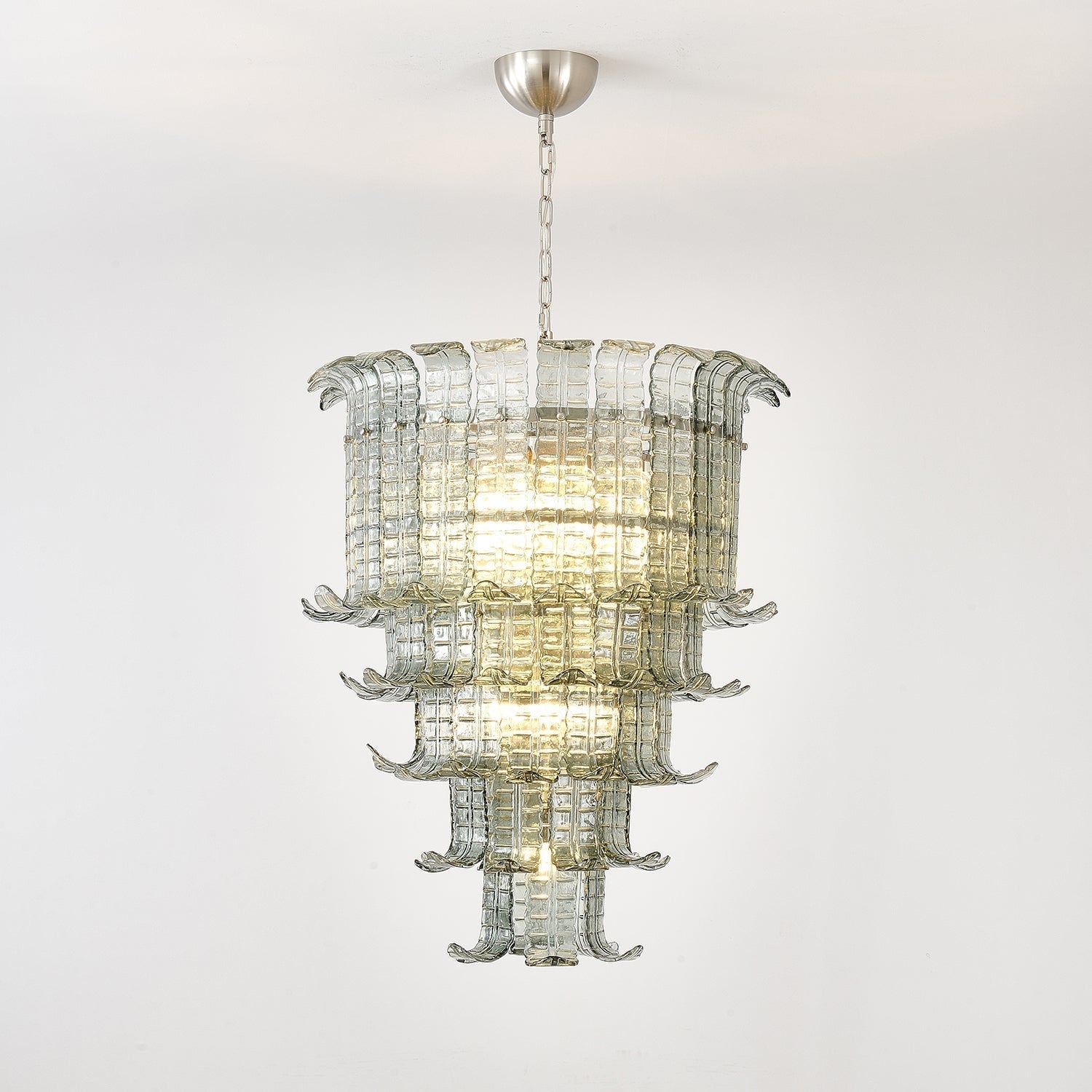 Aurora Chandelier Cascade Murano Glass Tiered Vintage - Letslighting